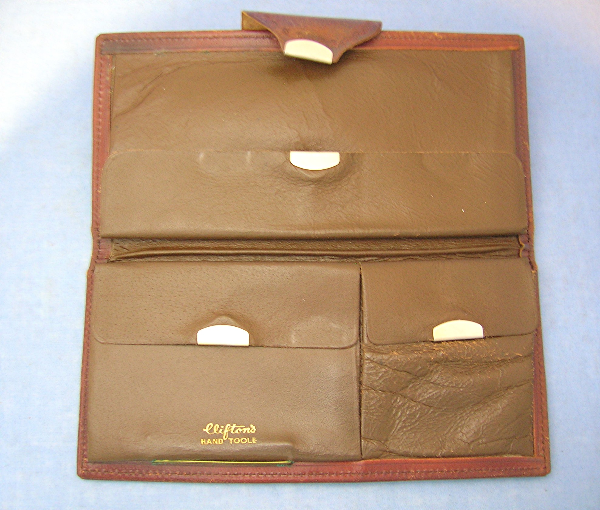 Wallet  Tooled Leather Wallet Clifton's