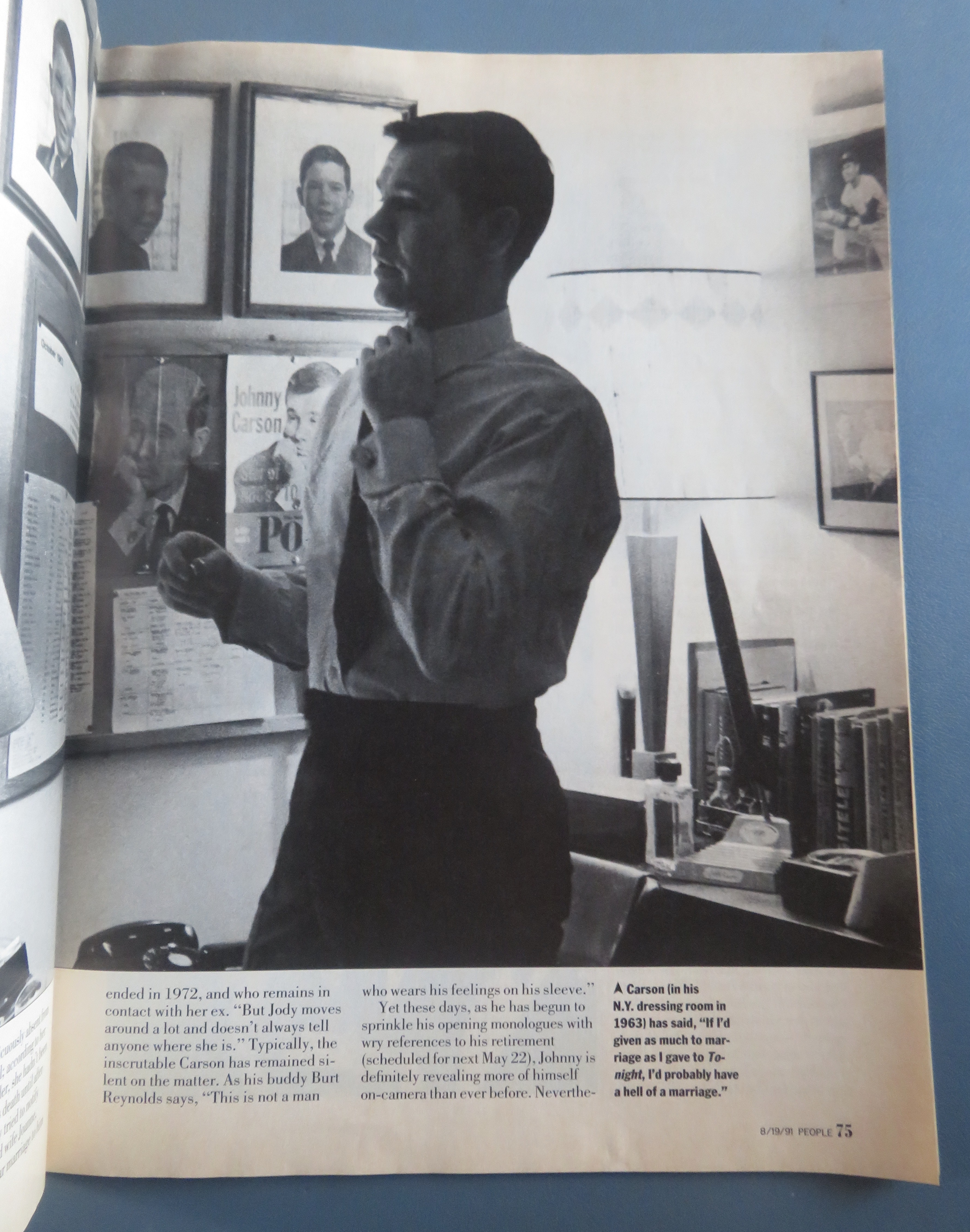 People Weekly Magazine August 19, 1991 Johnny Carson