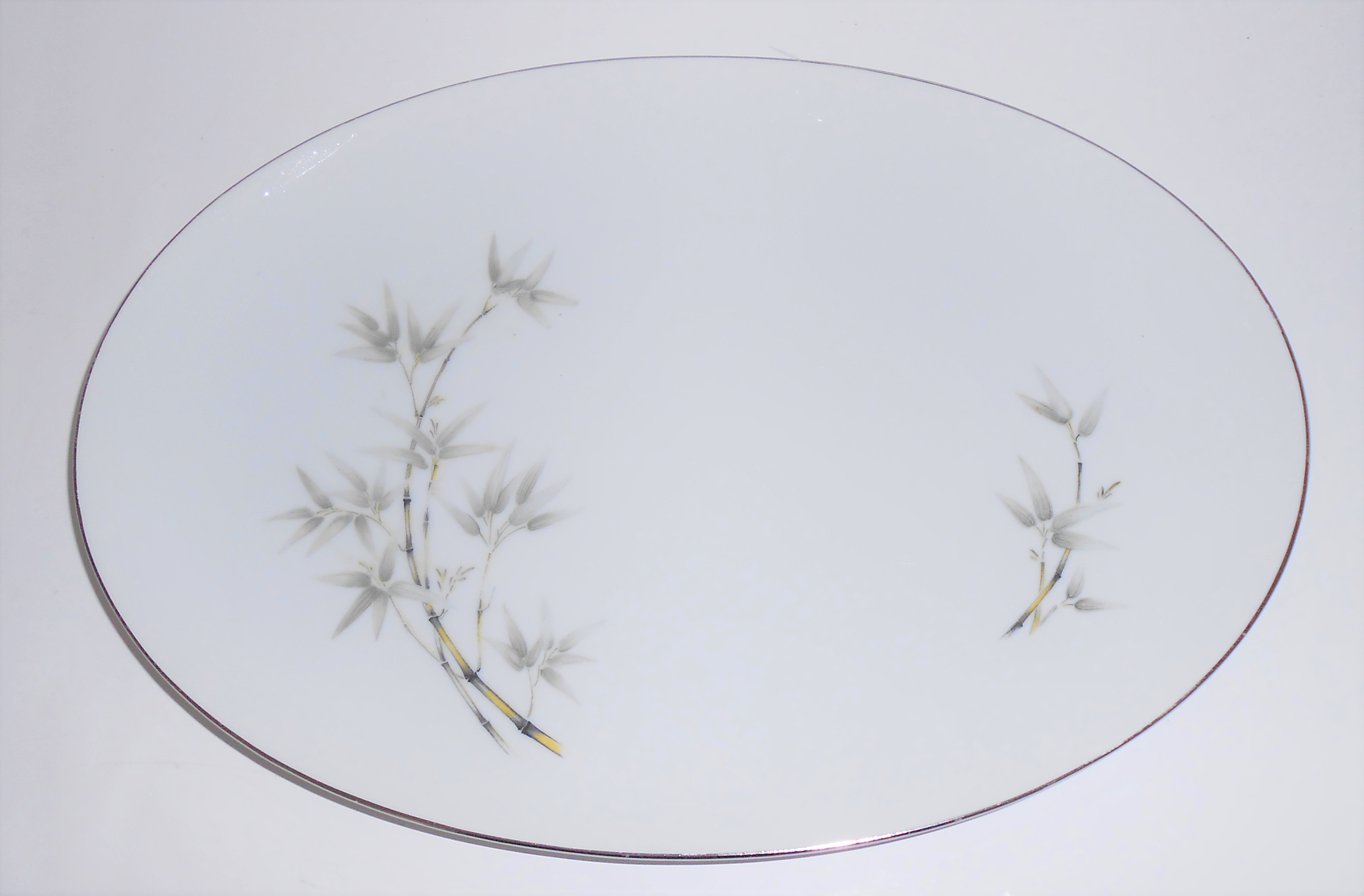 Seyei Fine China Japan Porcelain Bamboo Garden Platter