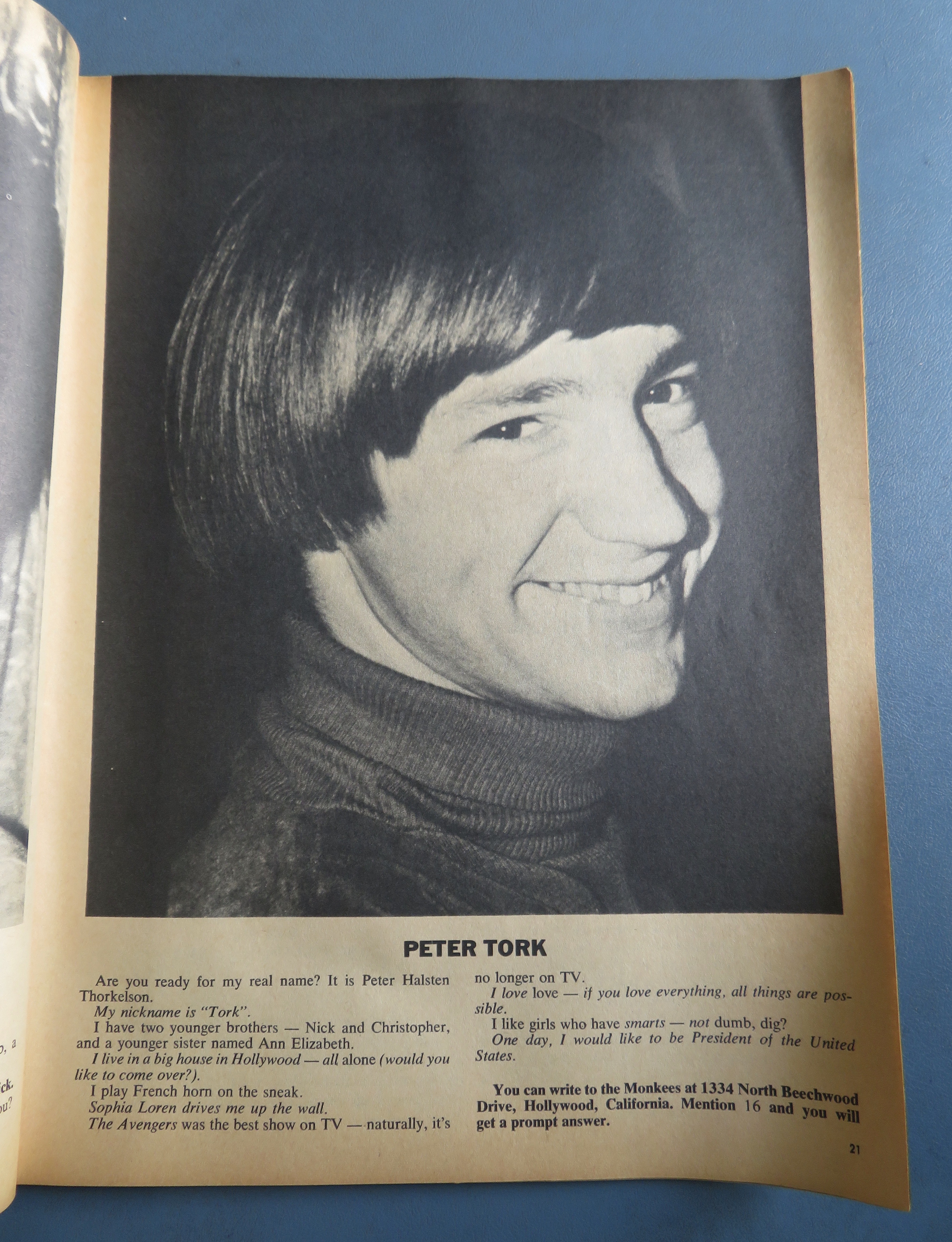 16 Magazine January 1967 Beatles, Monkees & Raiders