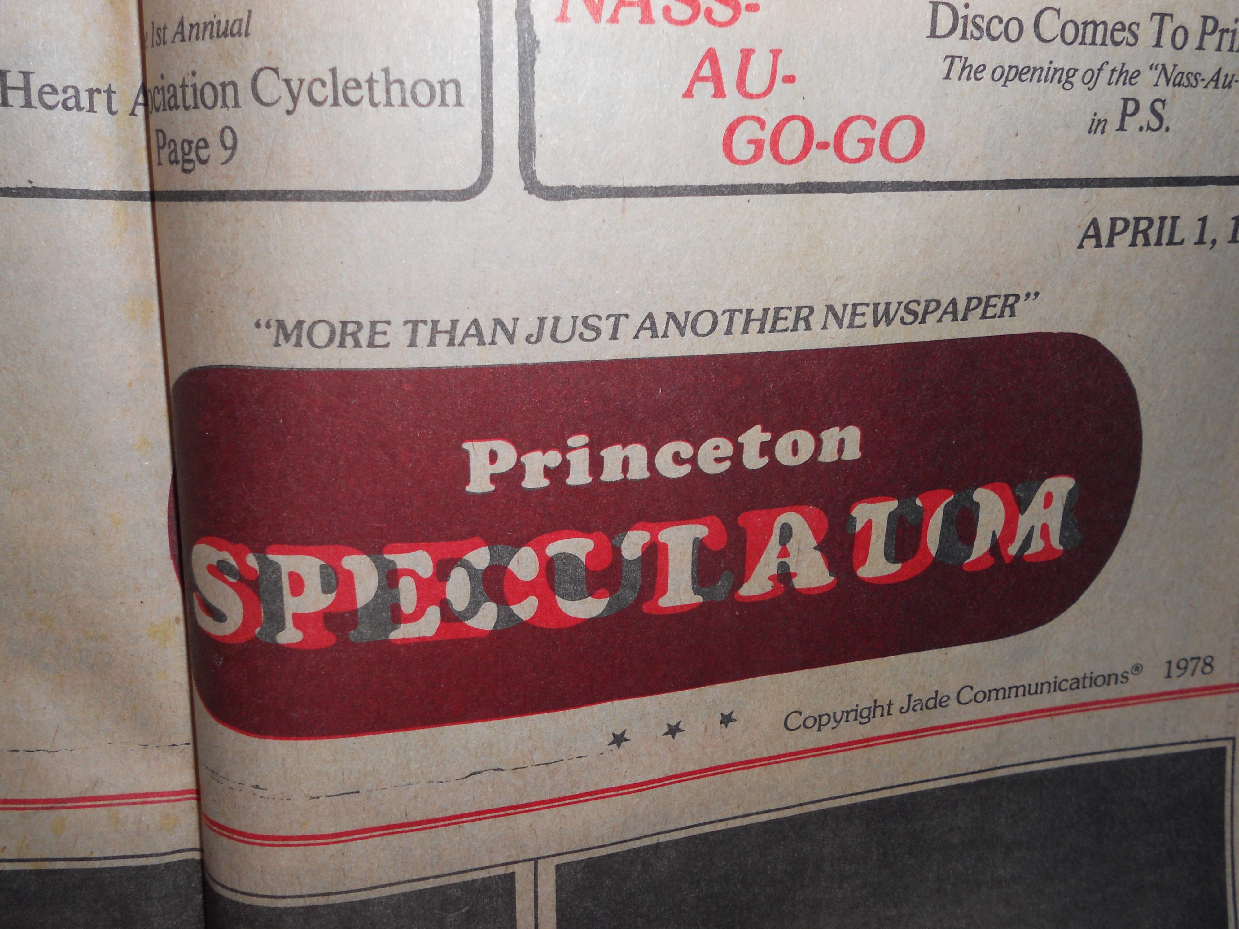 Princeton Spectrum Newspaper 1978