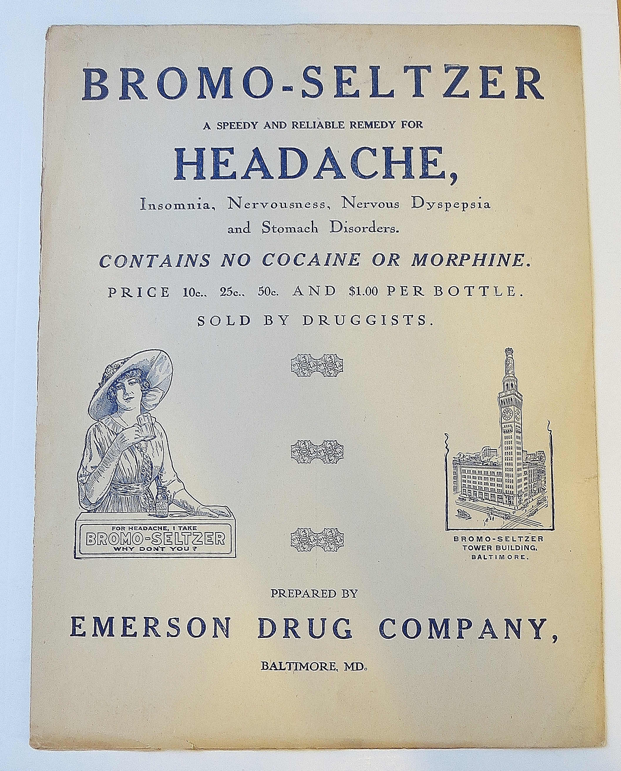 1900's Bromo-Seltzer - Last Night