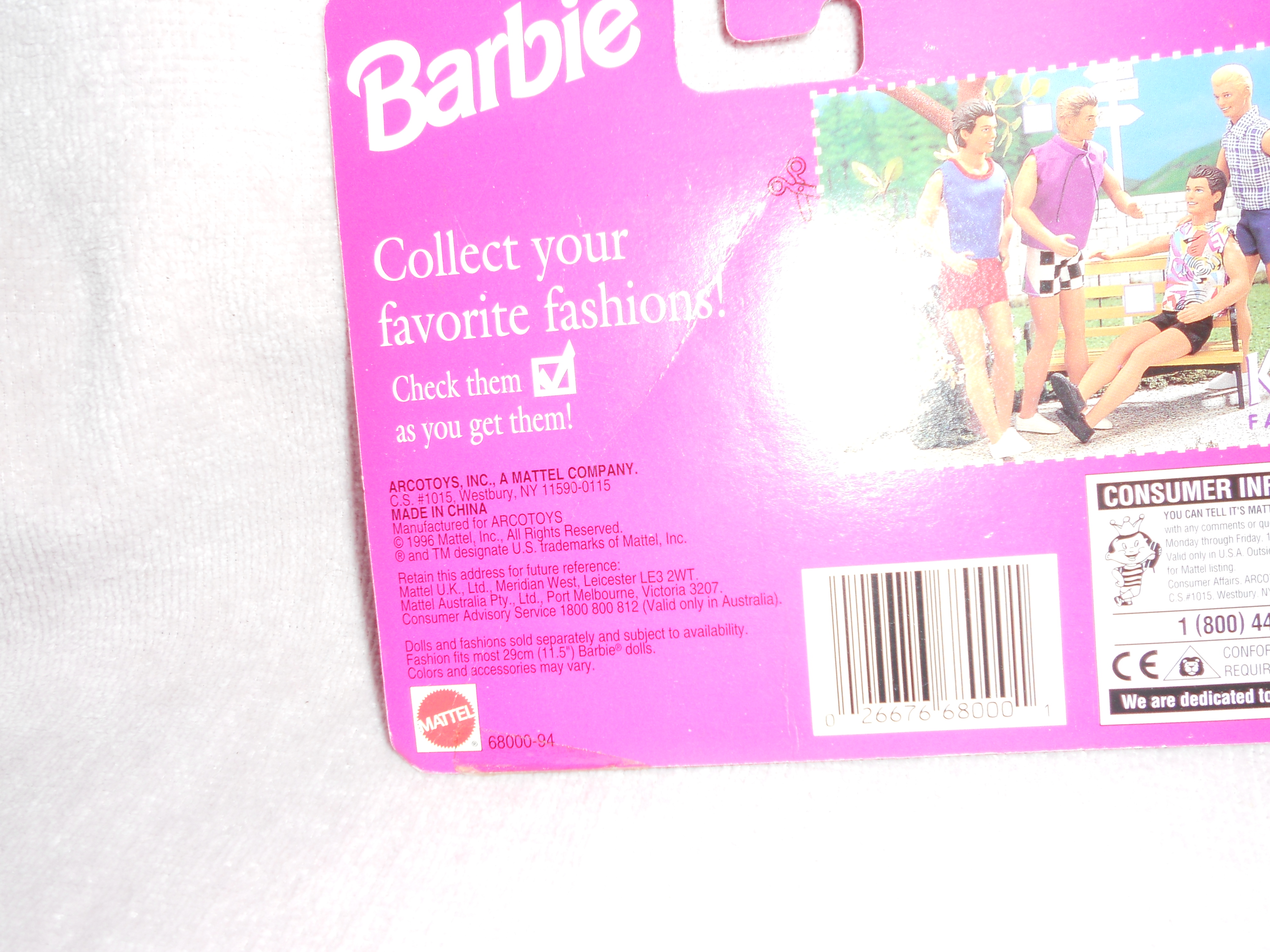 Barbie Doll Fashion Outfit Mattel 1996