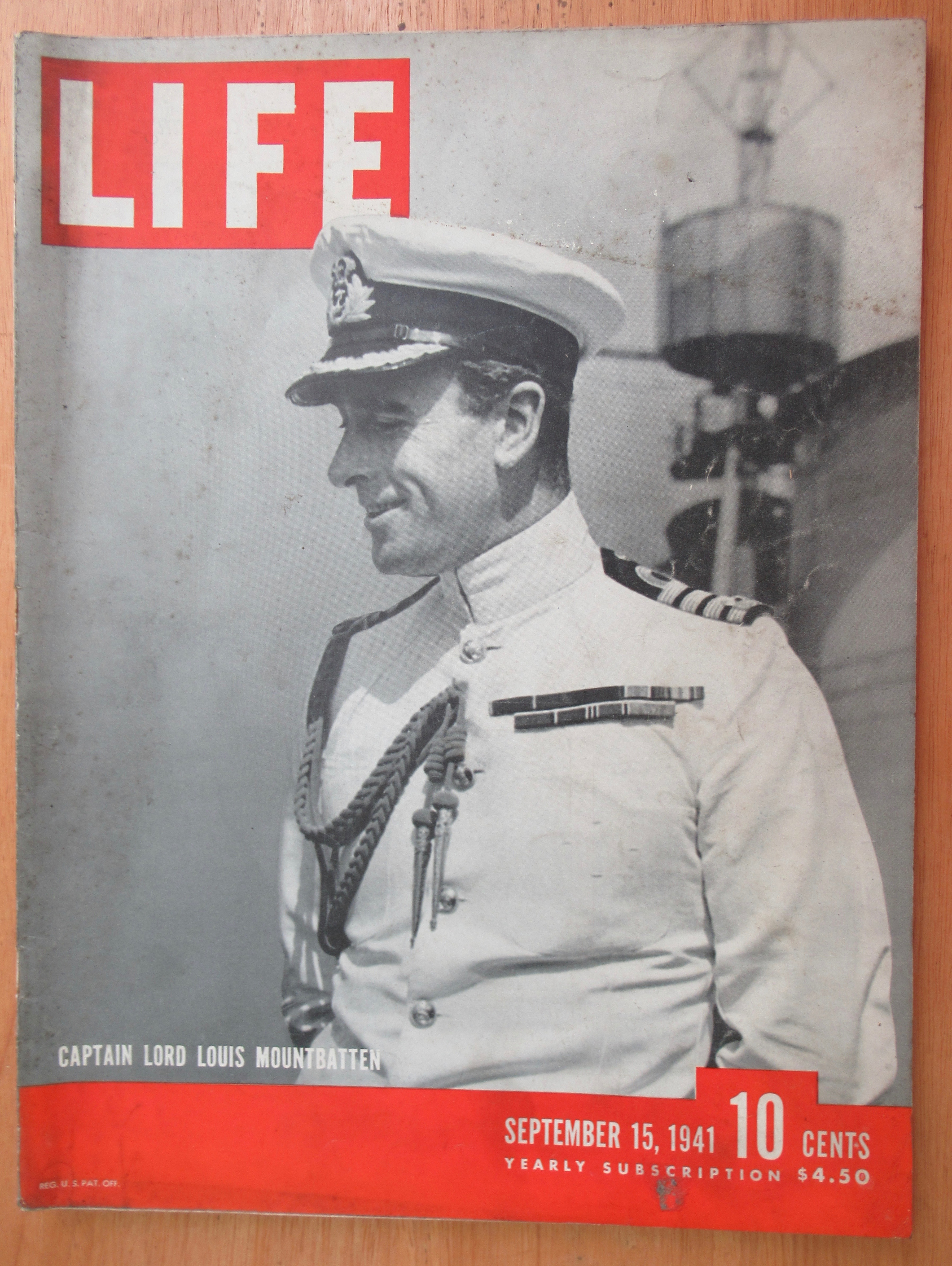 Life Magazine September 15, 1941 Captain Lord Louis
