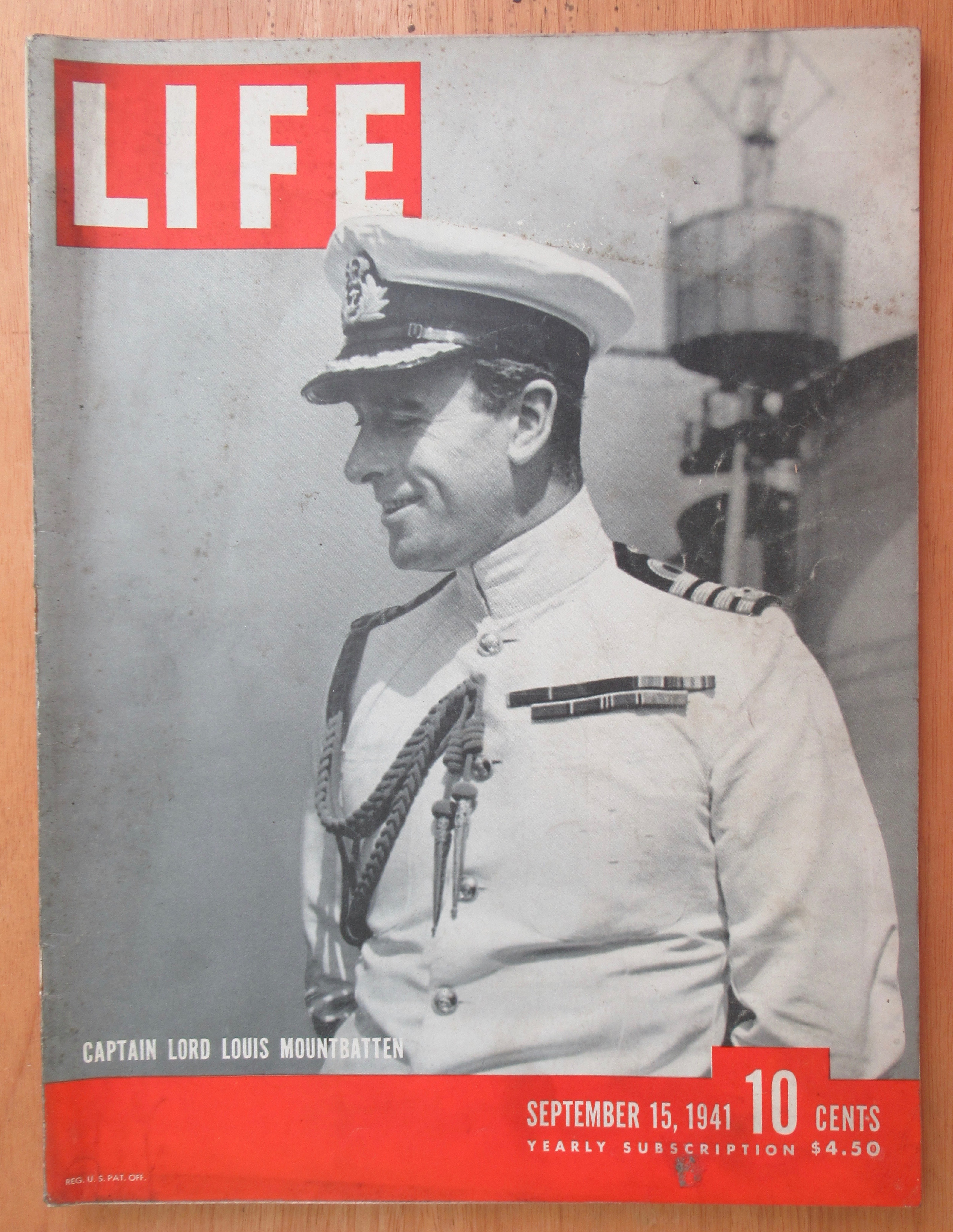 Life Magazine September 15, 1941 Captain Lord Louis