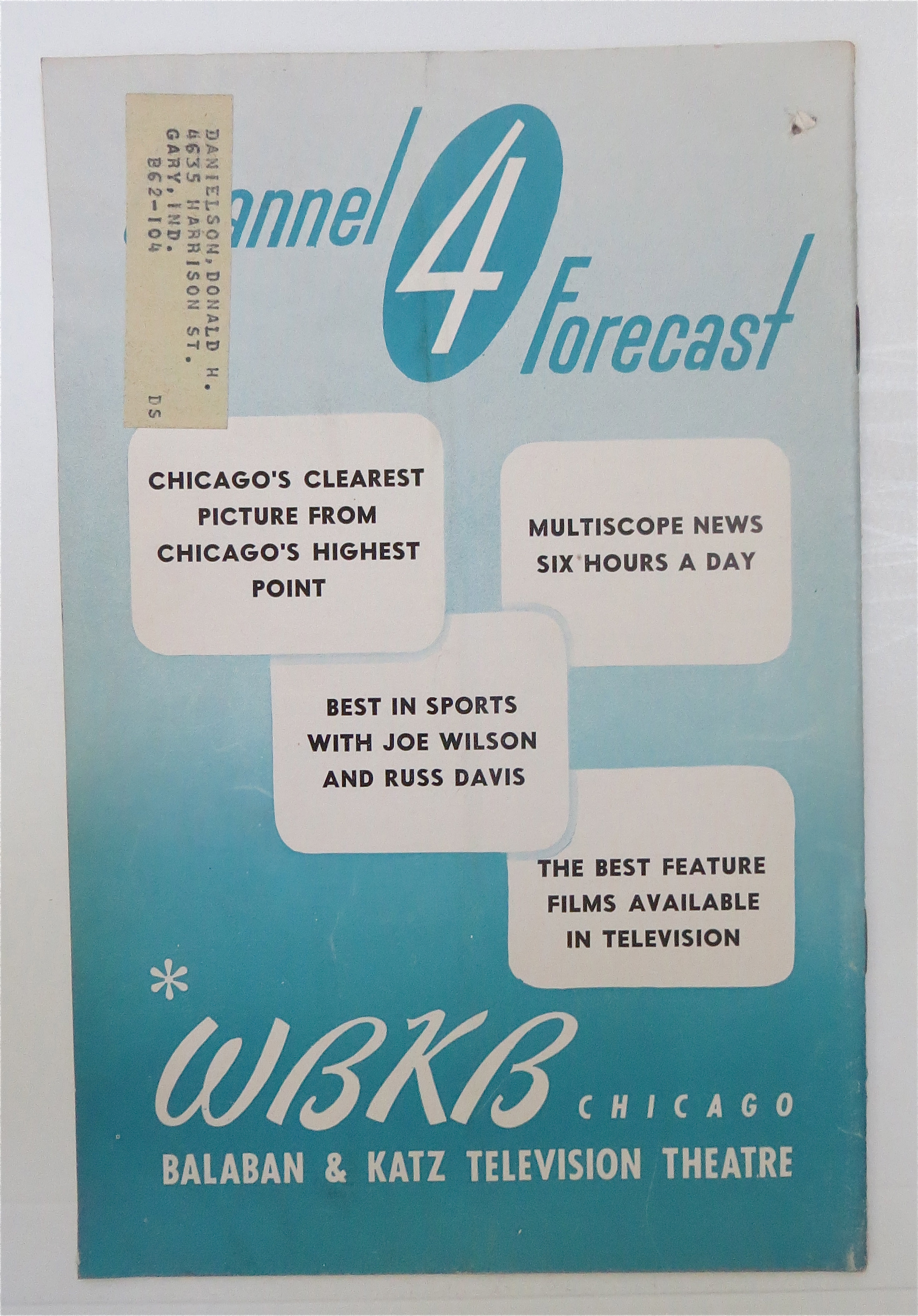 Television Forecast August 20, 1949 Roberta Quinlan