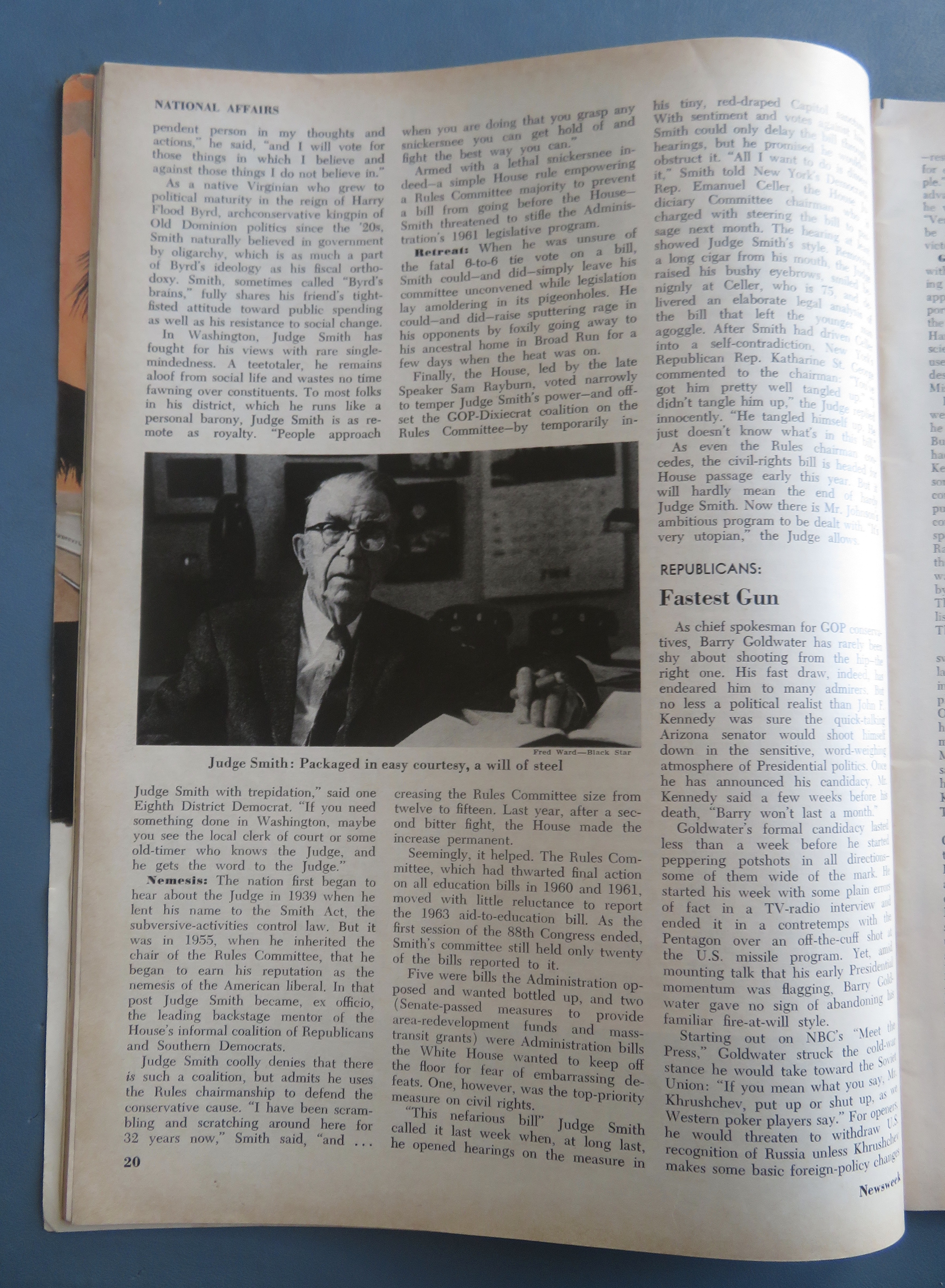 Newsweek Magazine January 20, 1964 Walter Lippmann