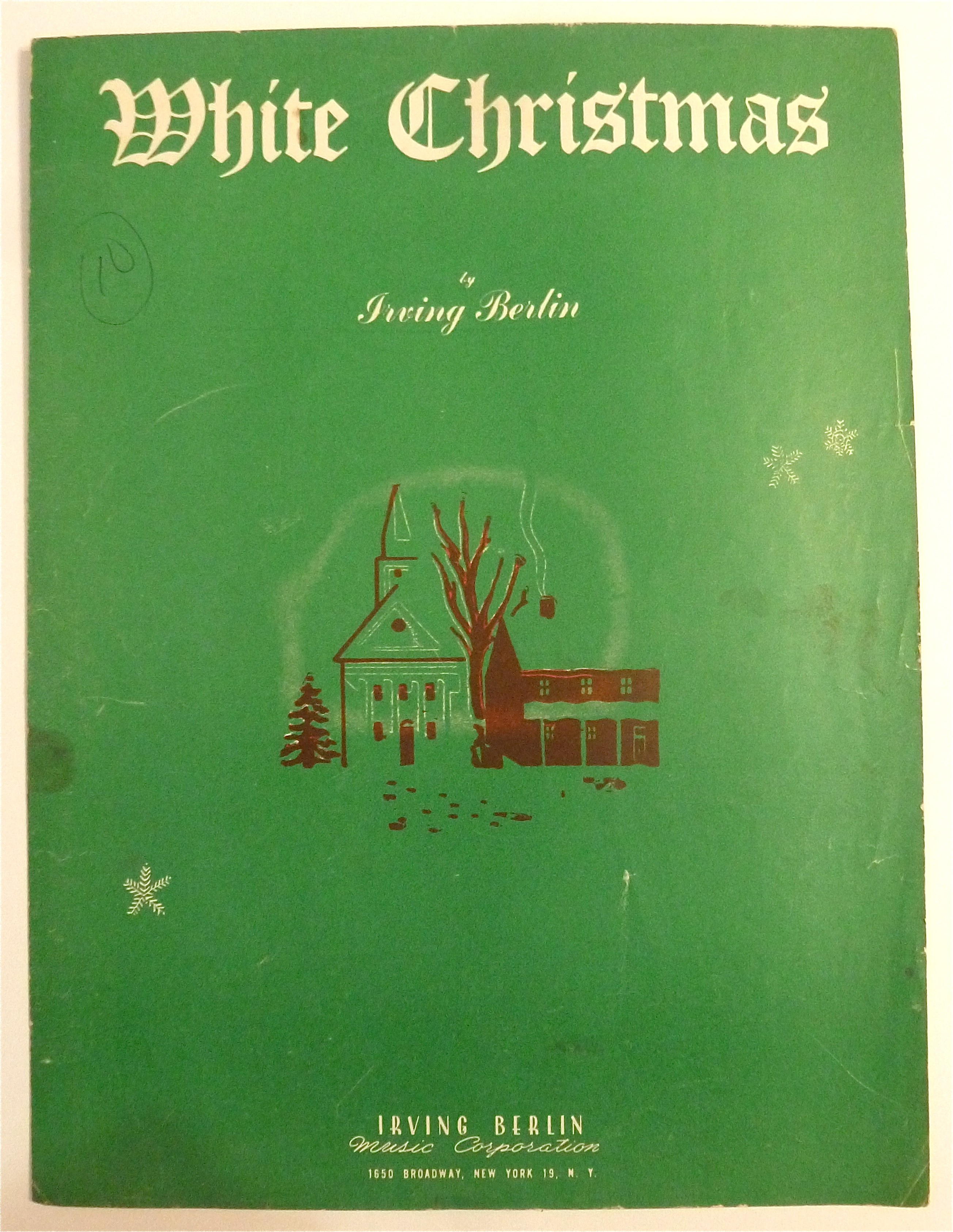 Sheet Music For 1942 White Christmas