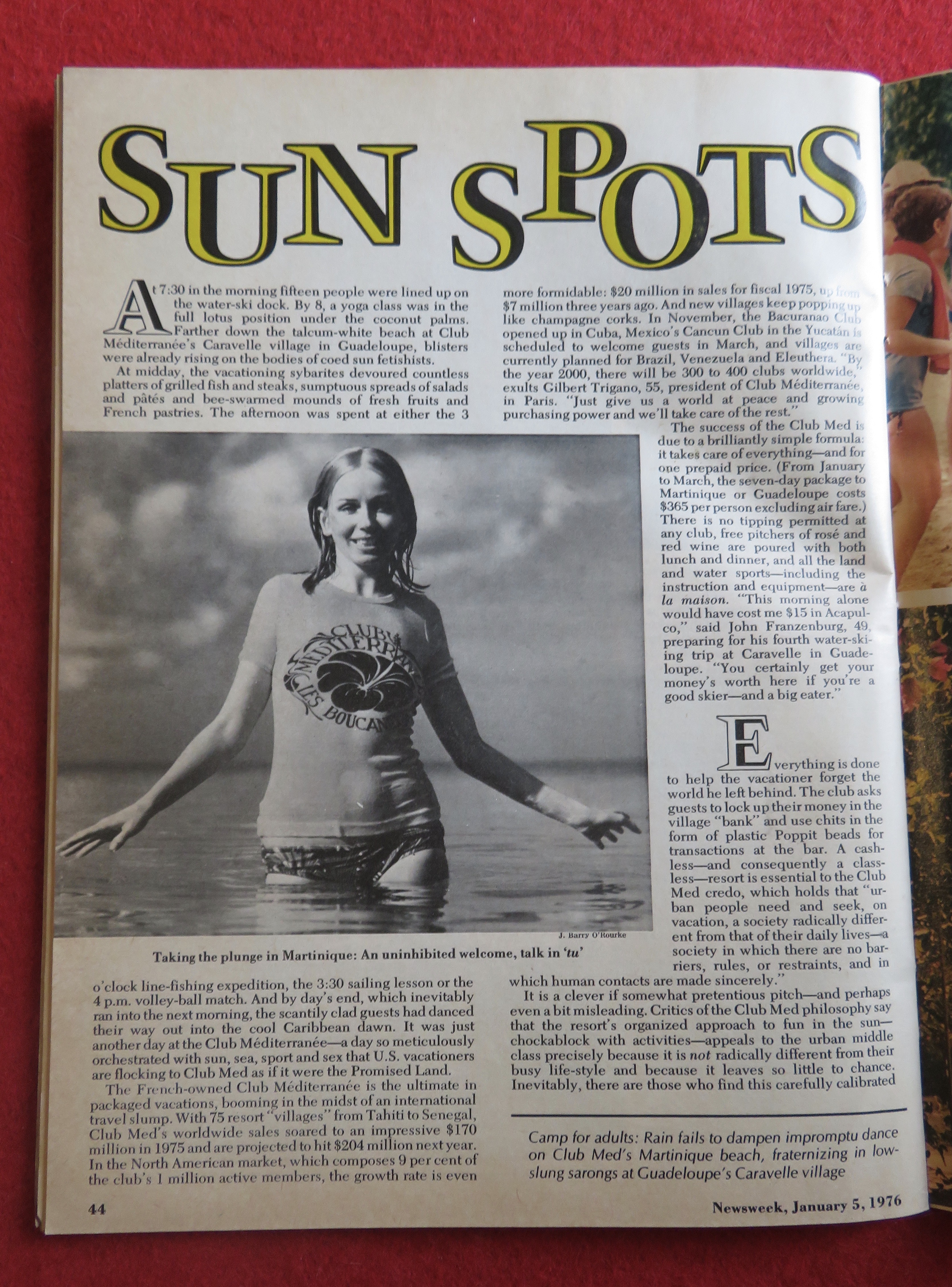 Newsweek Magazine January 5, 1976 Sun Spots