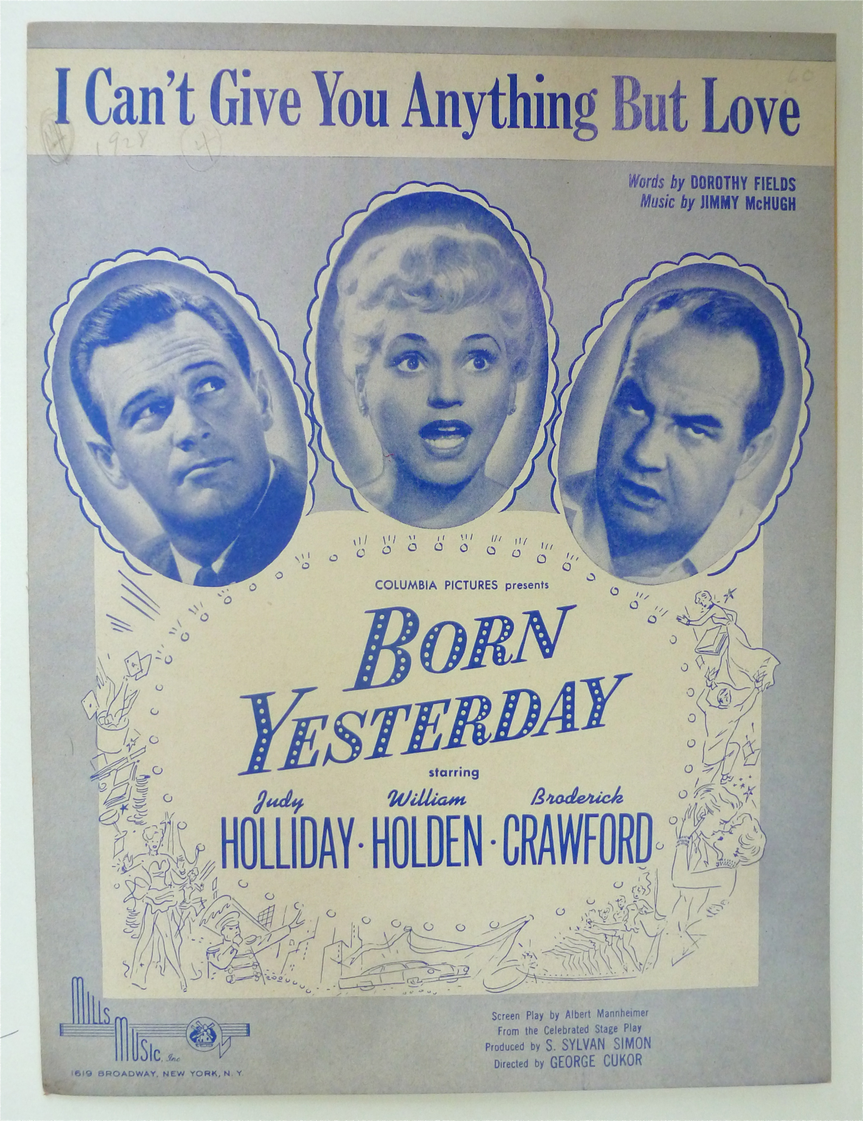 Sheet Music For 1928 I Can't Give You Anything But Love