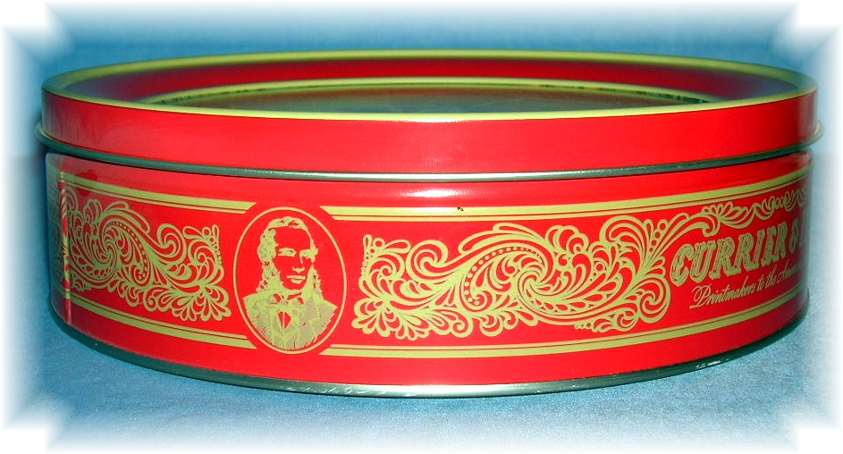 Currier & Ives Canister Tin