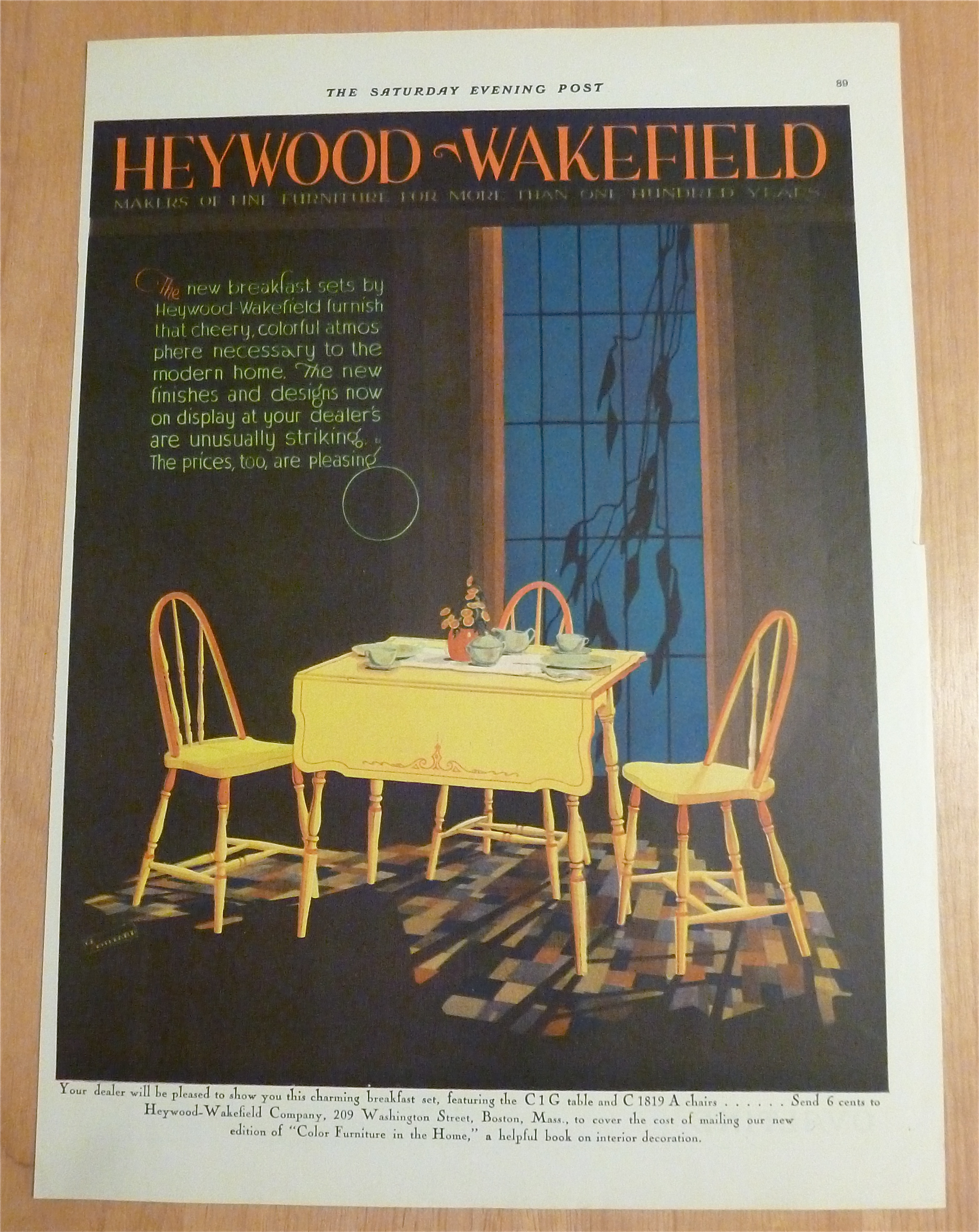 1929 Heywood & Wakefield with Lovely Breakfast Set
