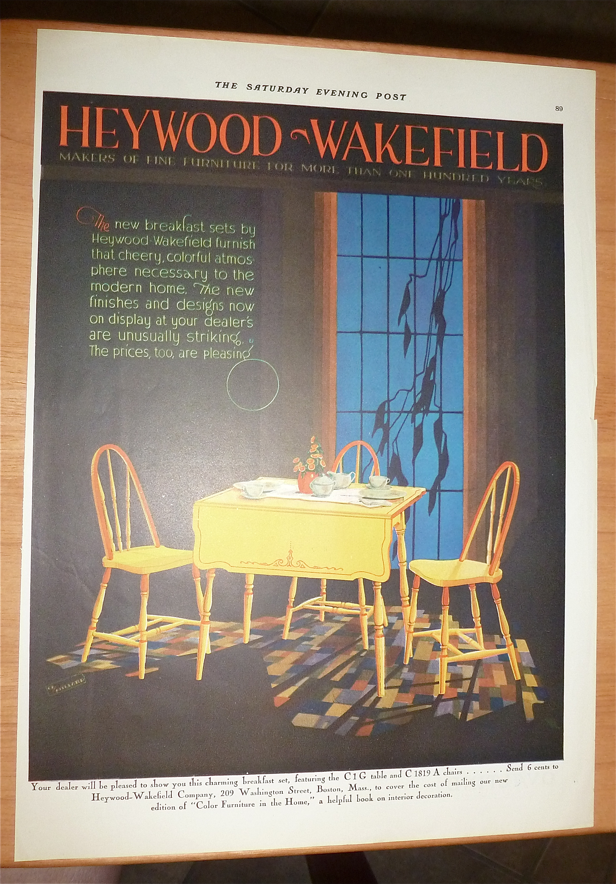 1929 Heywood & Wakefield with Lovely Breakfast Set