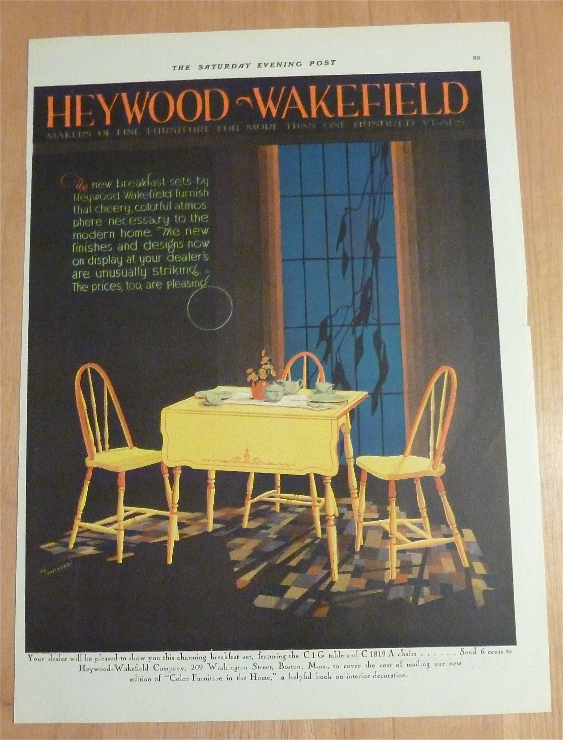 1929 Heywood & Wakefield with Lovely Breakfast Set