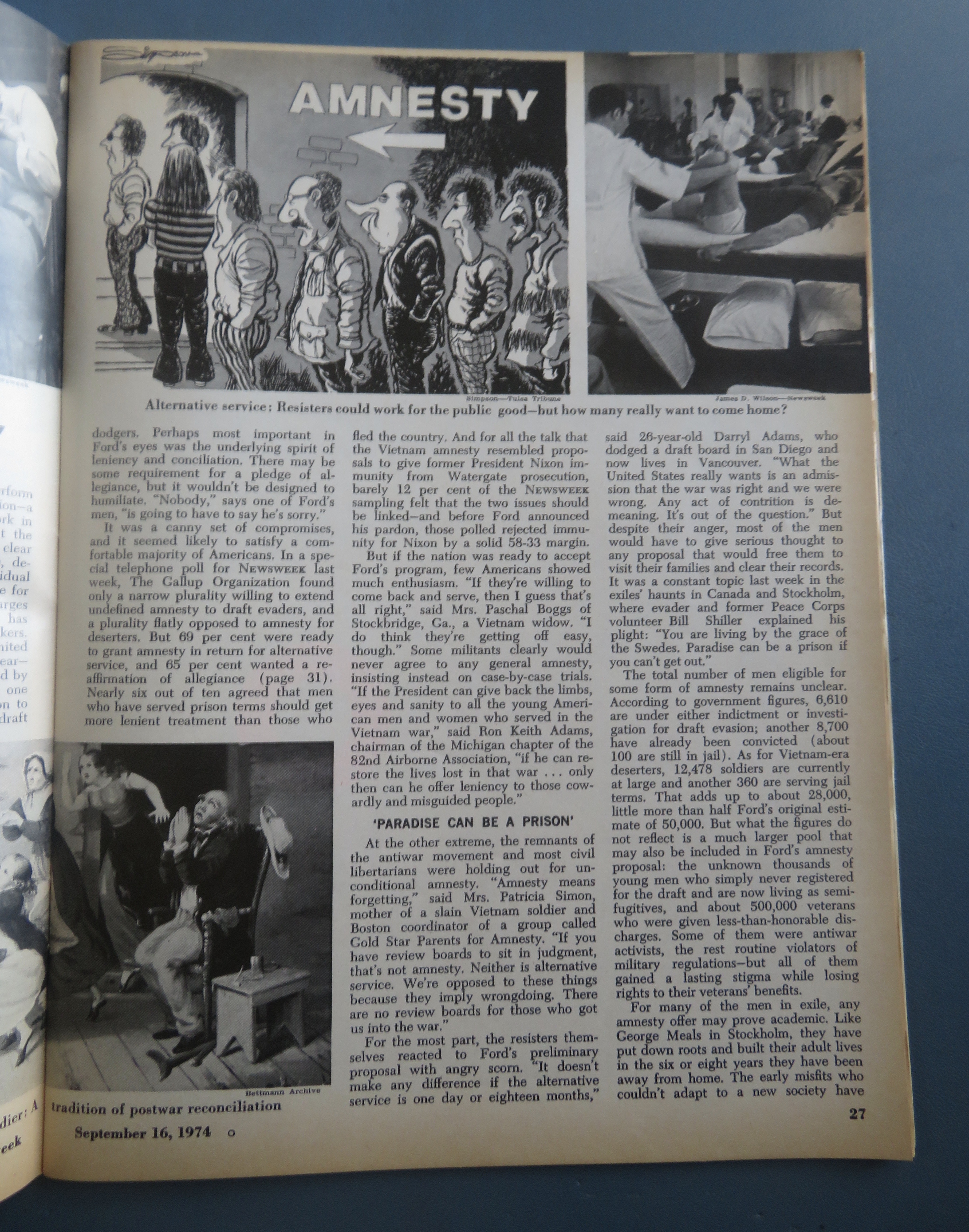 Newsweek Magazine September 16, 1974 Was Justice Done?
