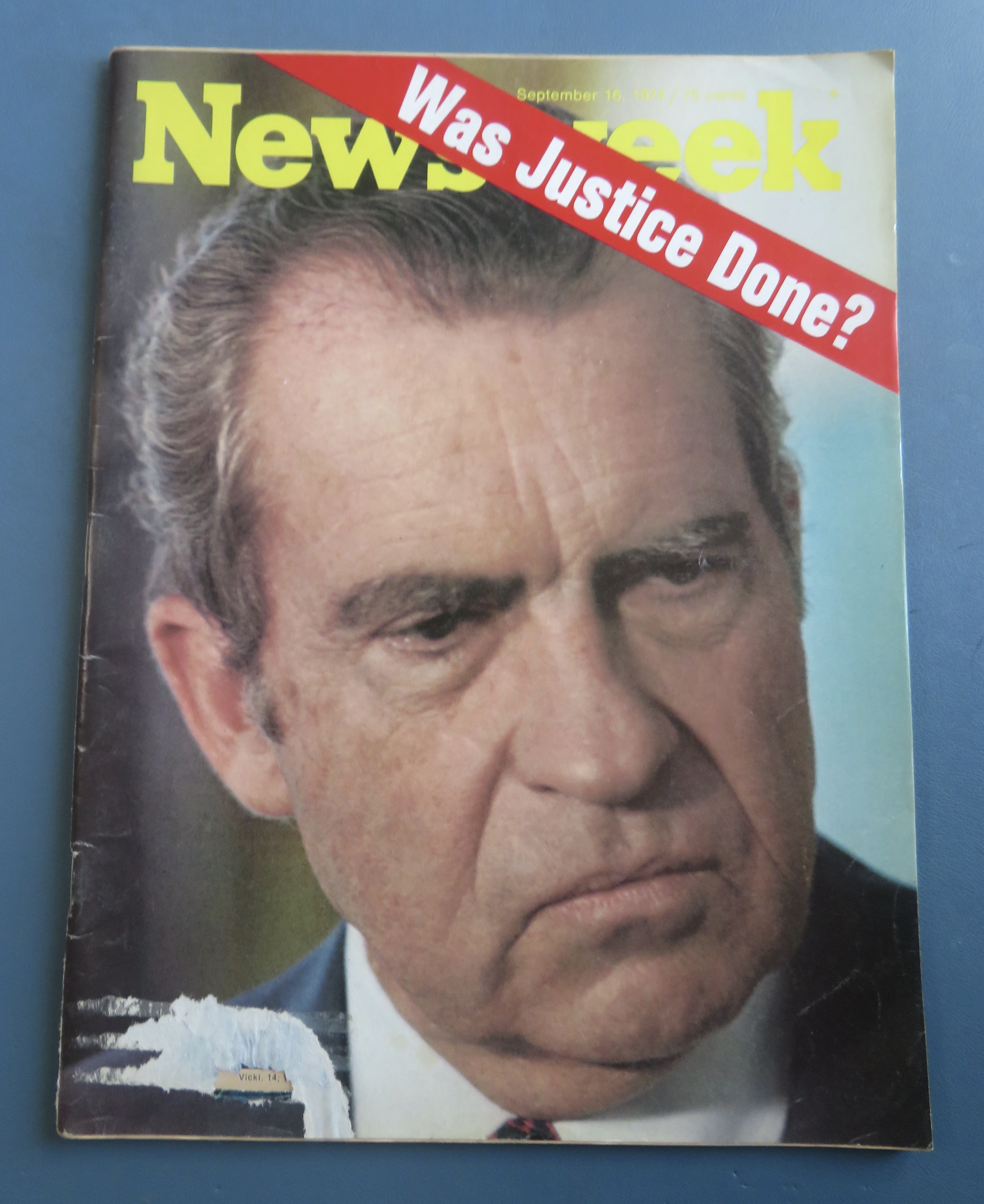 Newsweek Magazine September 16, 1974 Was Justice Done?