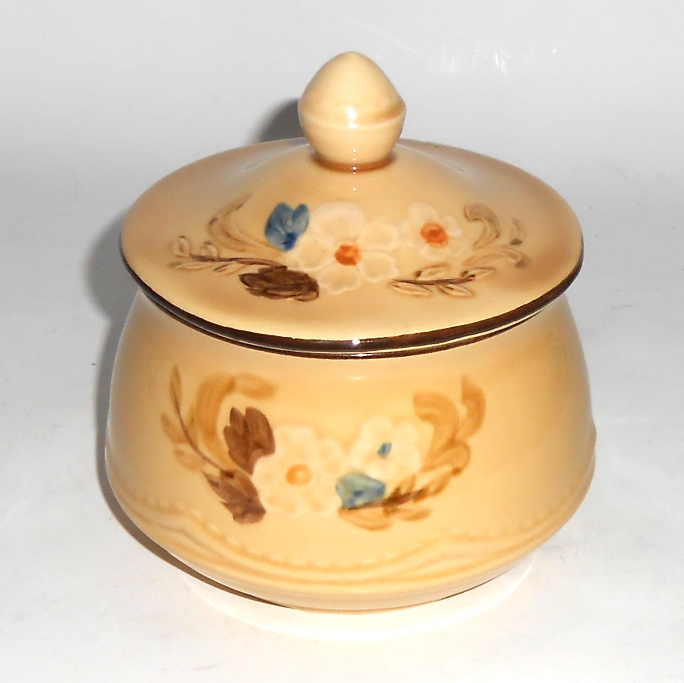 Franciscan Pottery Bouquet Sugar Bowl - From Delleen