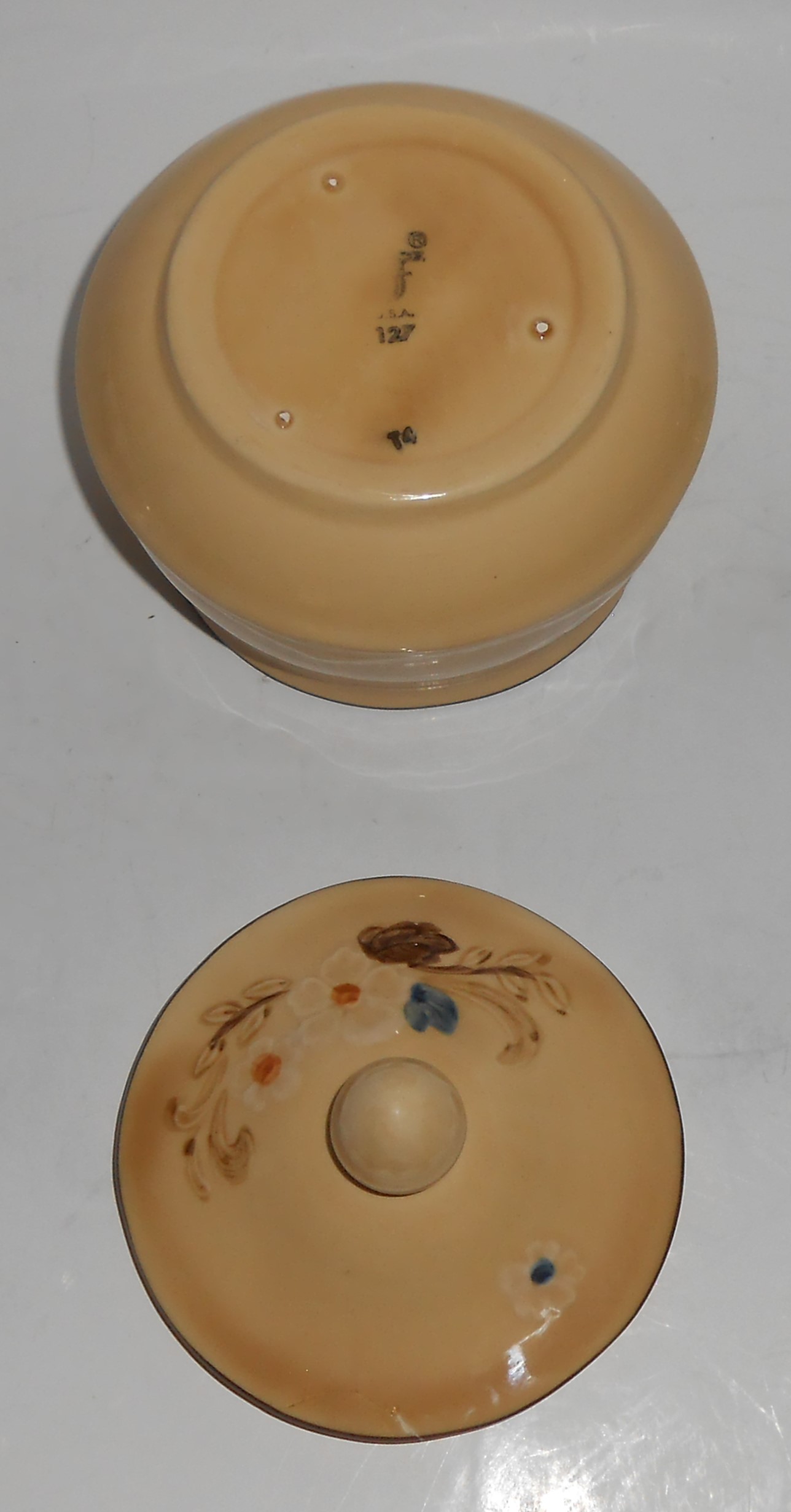 Franciscan Pottery Bouquet Sugar Bowl - From Delleen