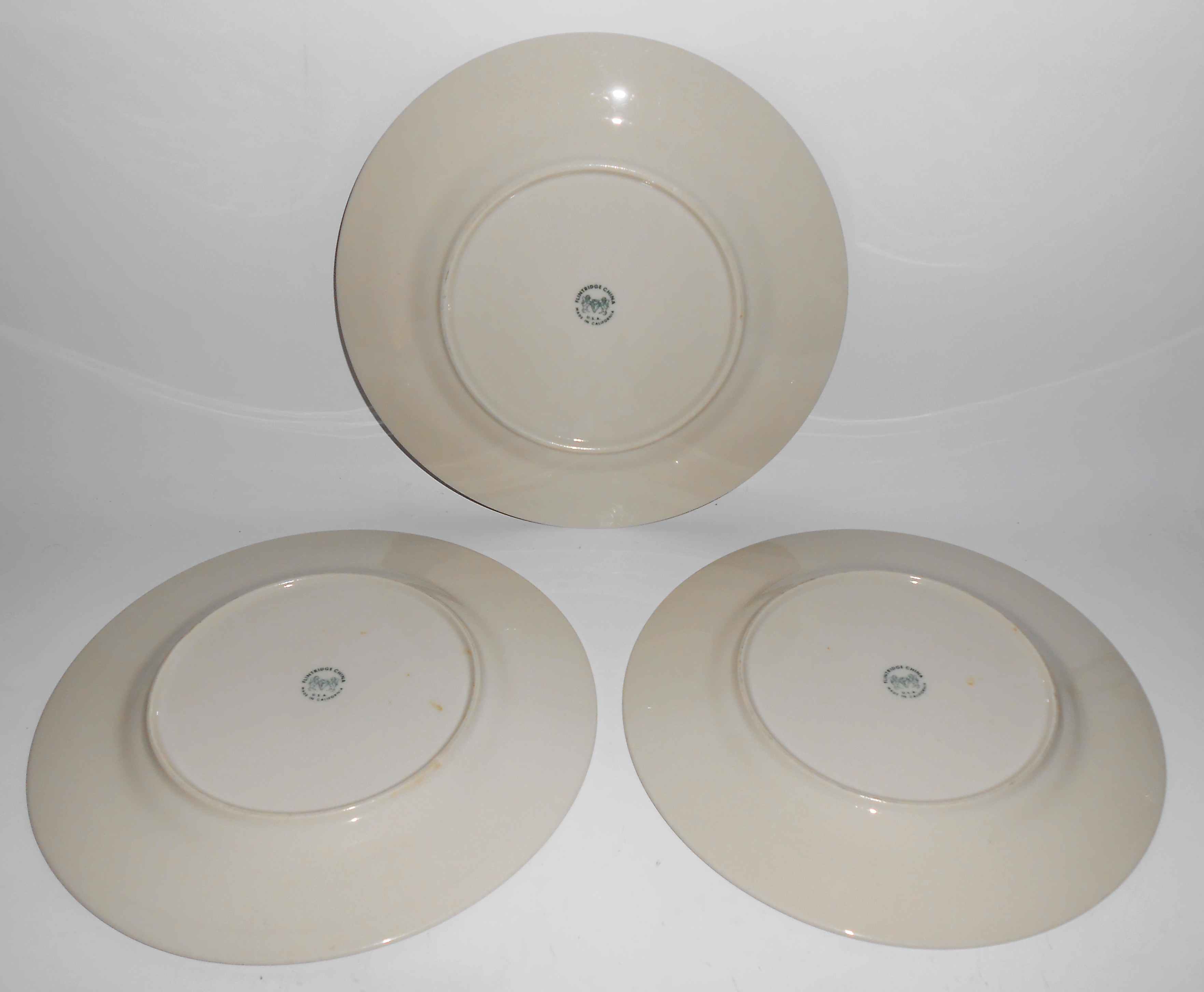 Flintridge China Set/3 Salad Plates!