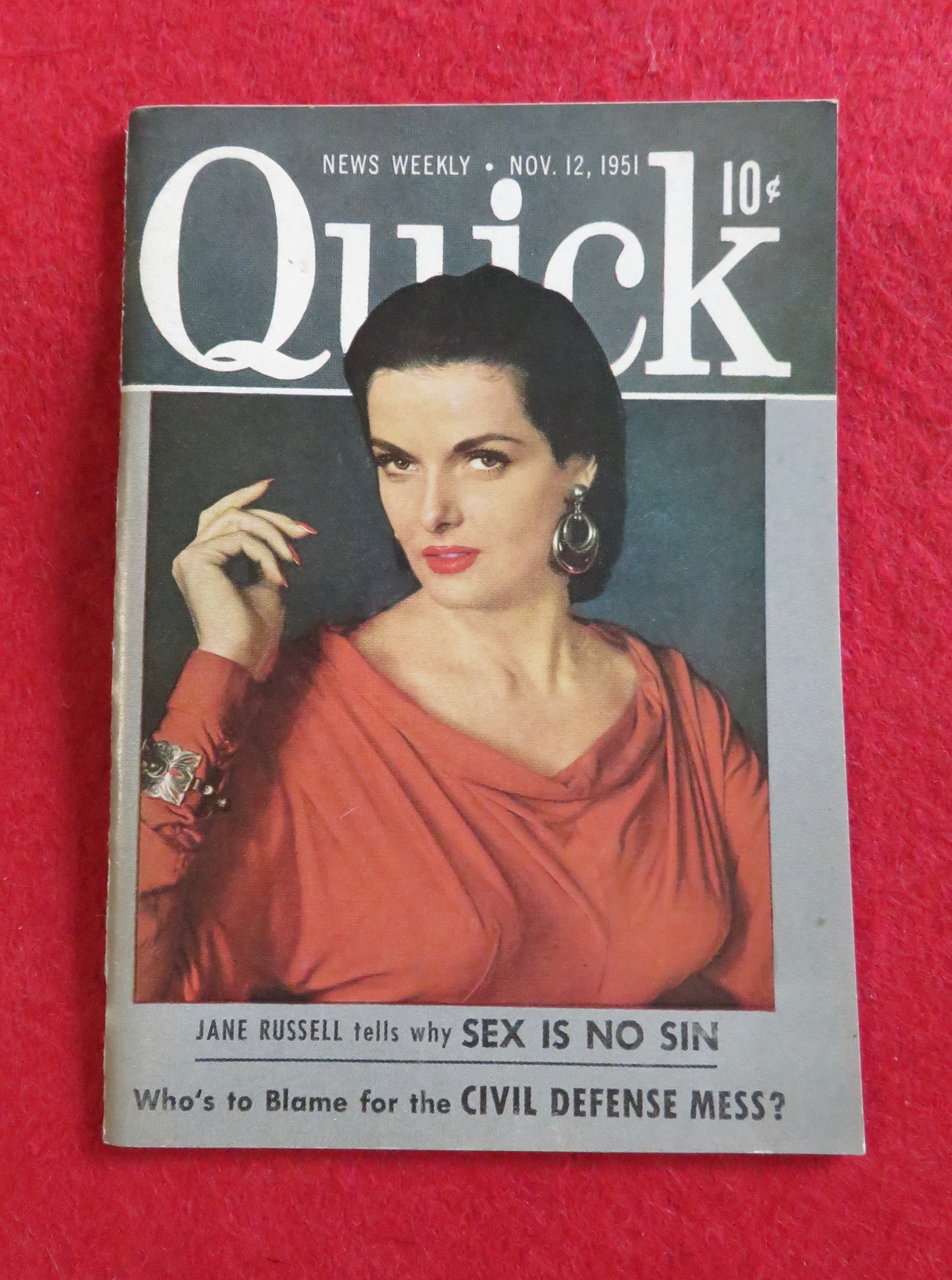 Quick News Weekly Magazine October 22, 1951