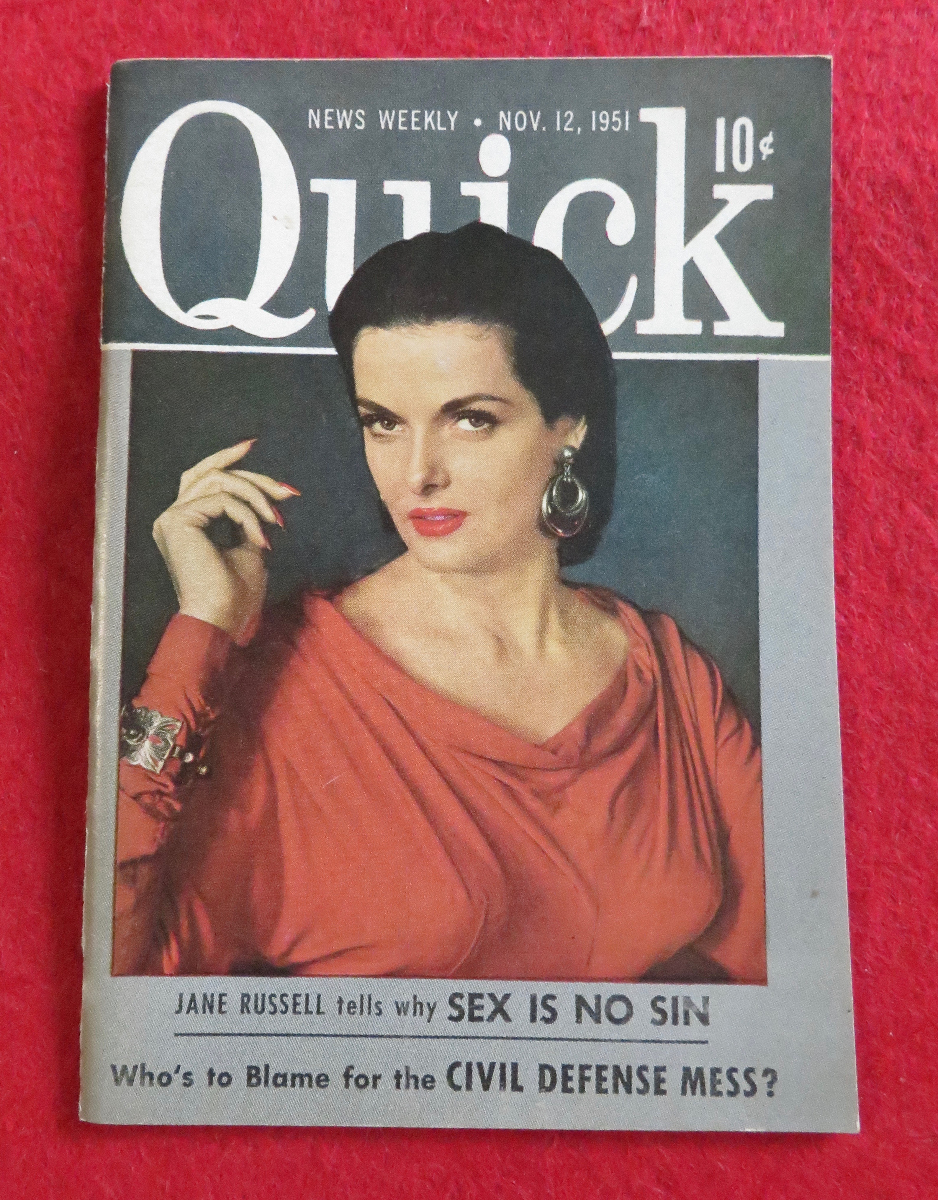 Quick News Weekly Magazine October 22, 1951