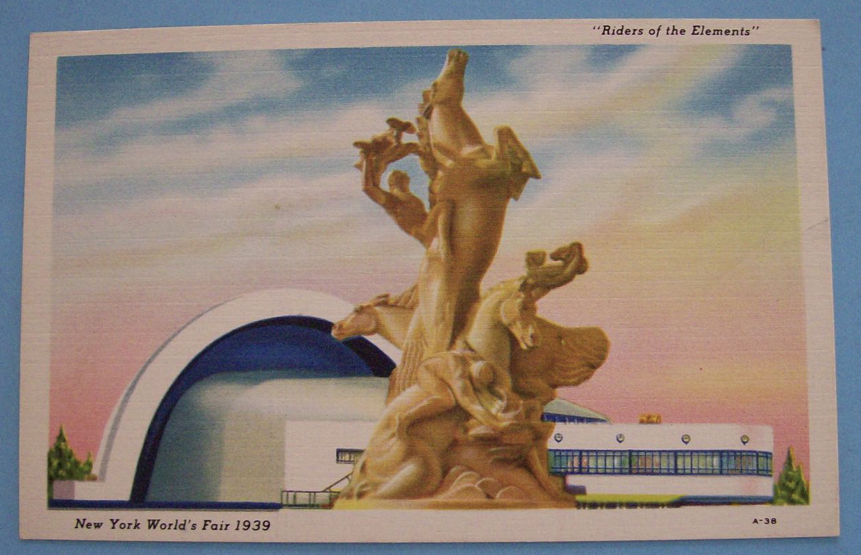 Riders Of The Element Postcard (New York World's Fair)