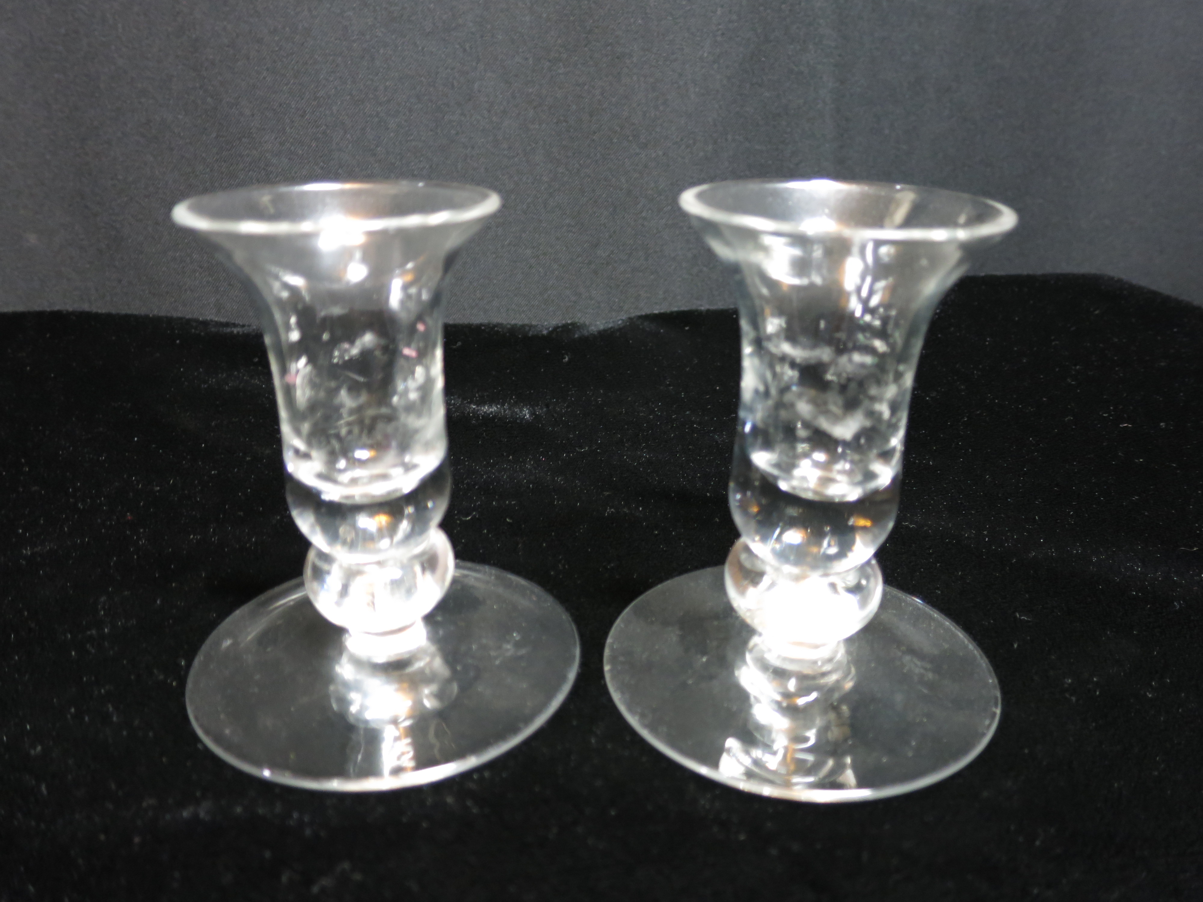 Candlewick Style Bubble Candle Holder Sticks