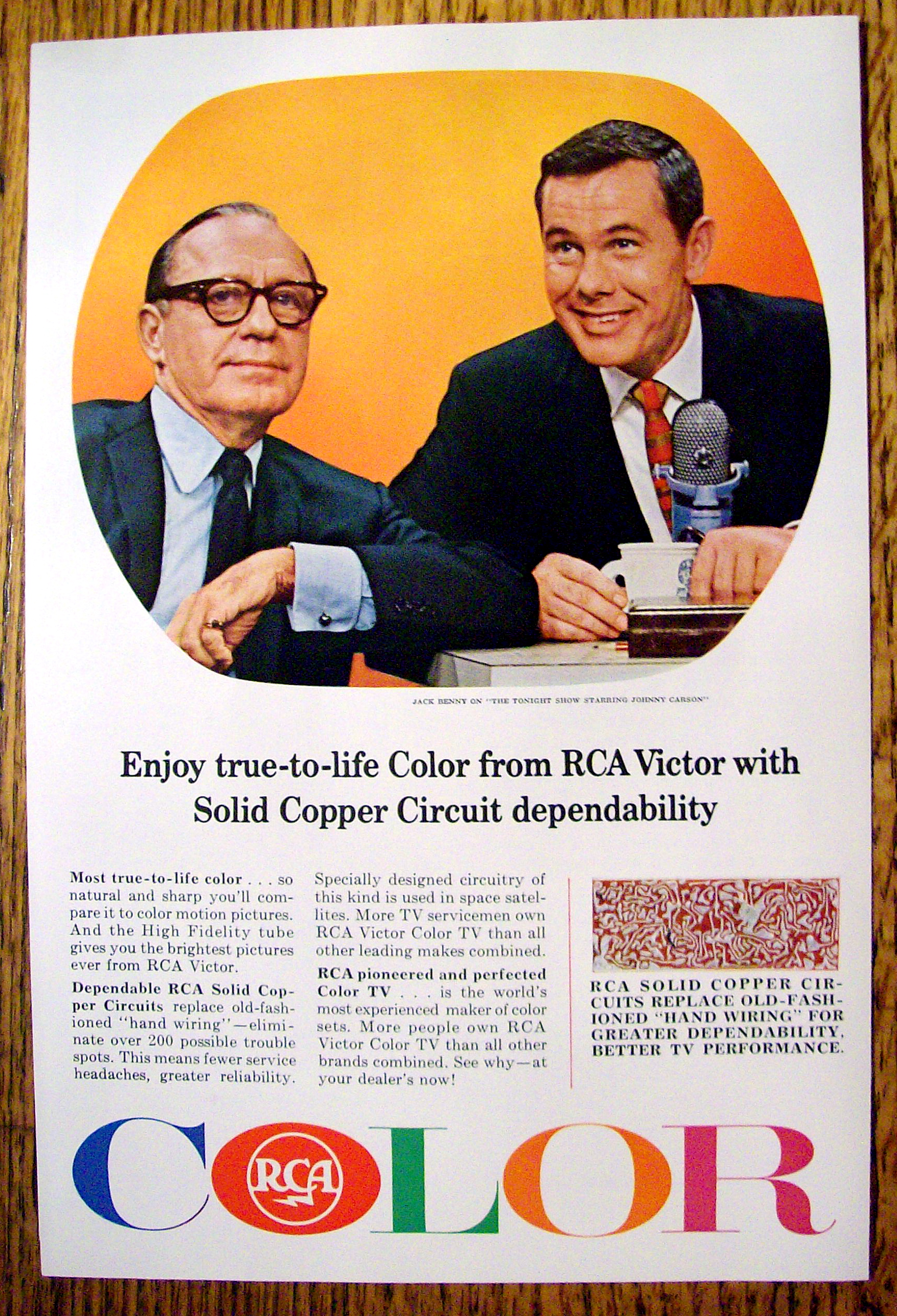 1965 RCA Color with Johnny Carson & Jack Benny