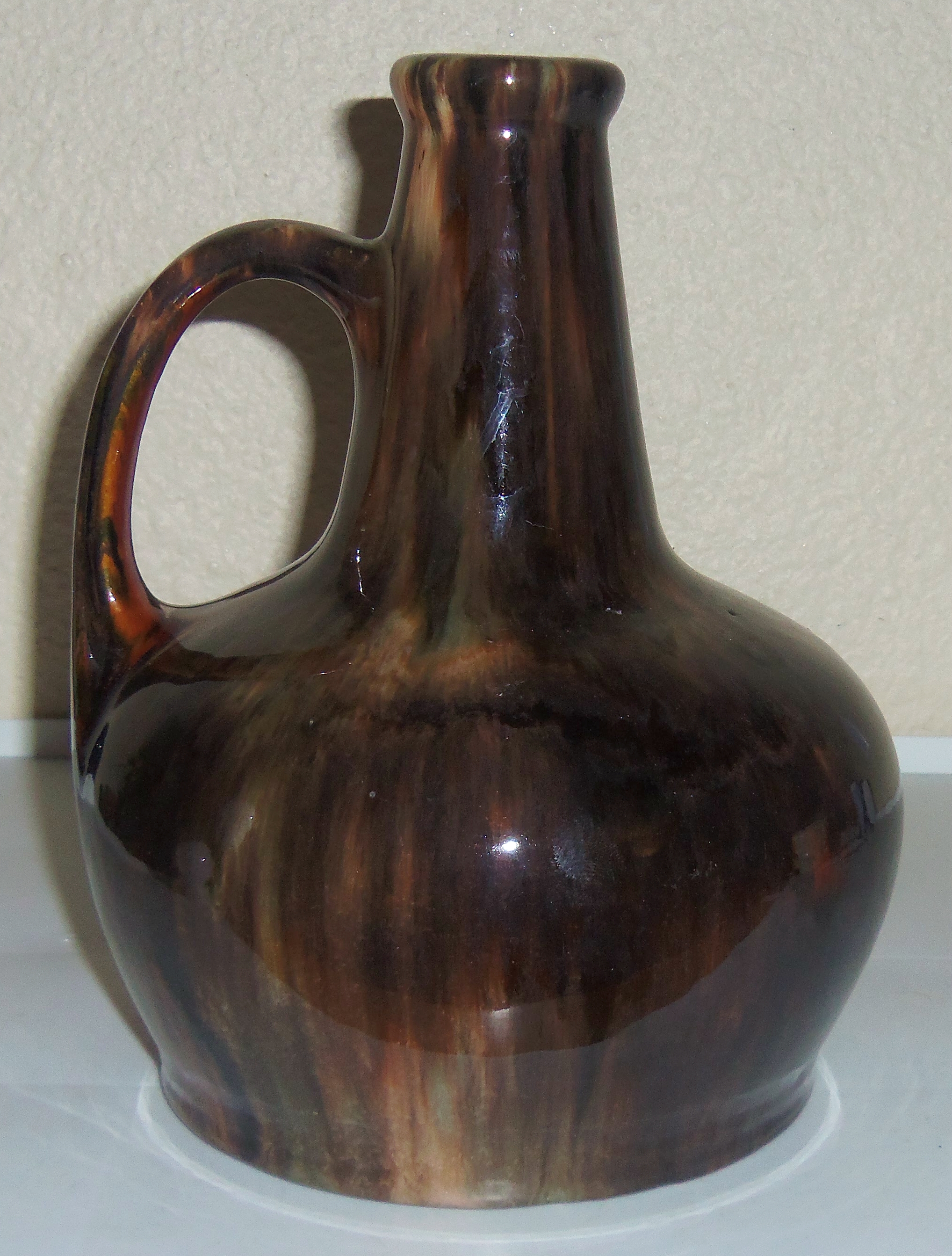 BRUSH McCOY POTTERY BROWN ONYX #130 JUG