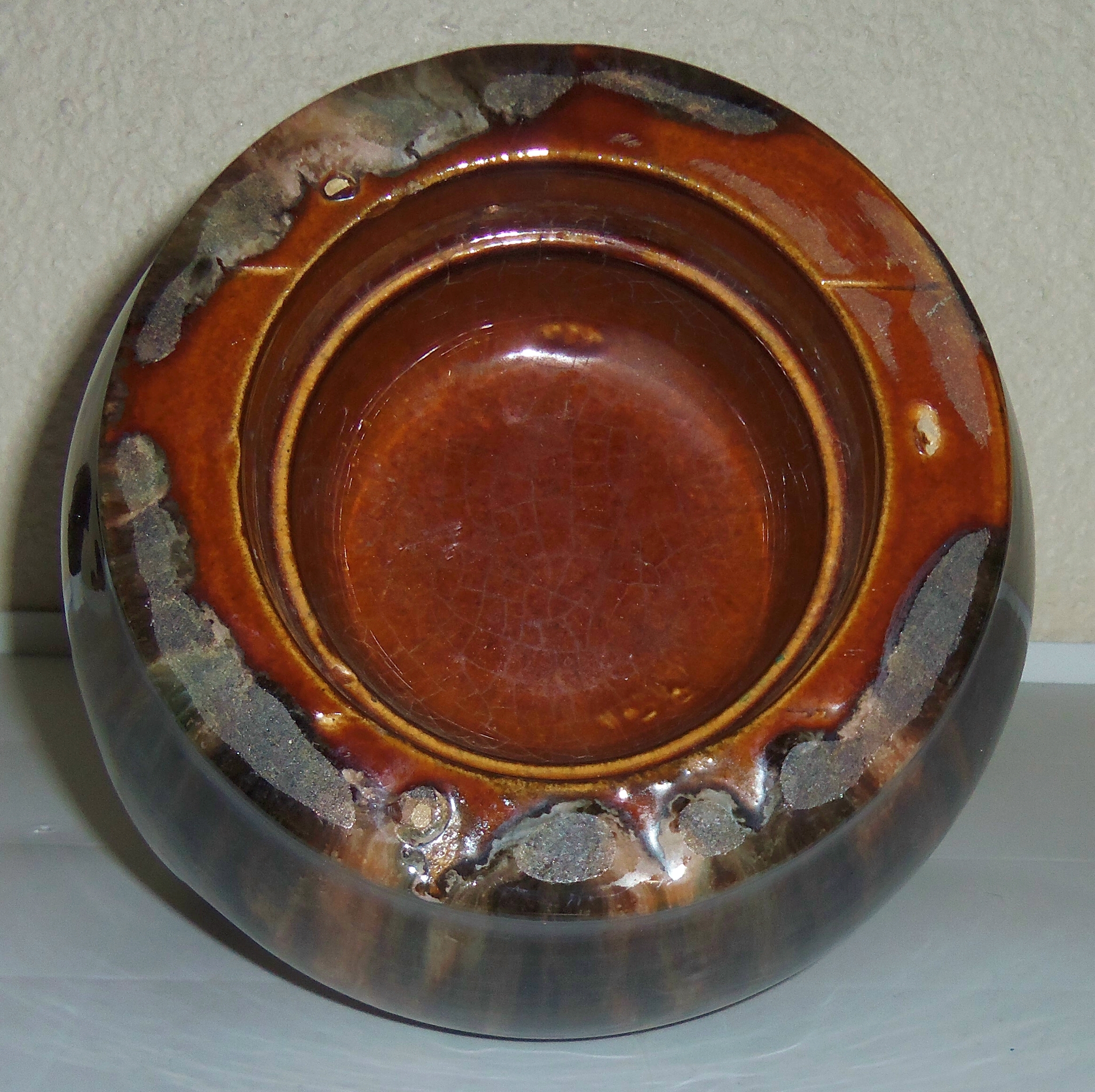 BRUSH McCOY POTTERY BROWN ONYX #130 JUG
