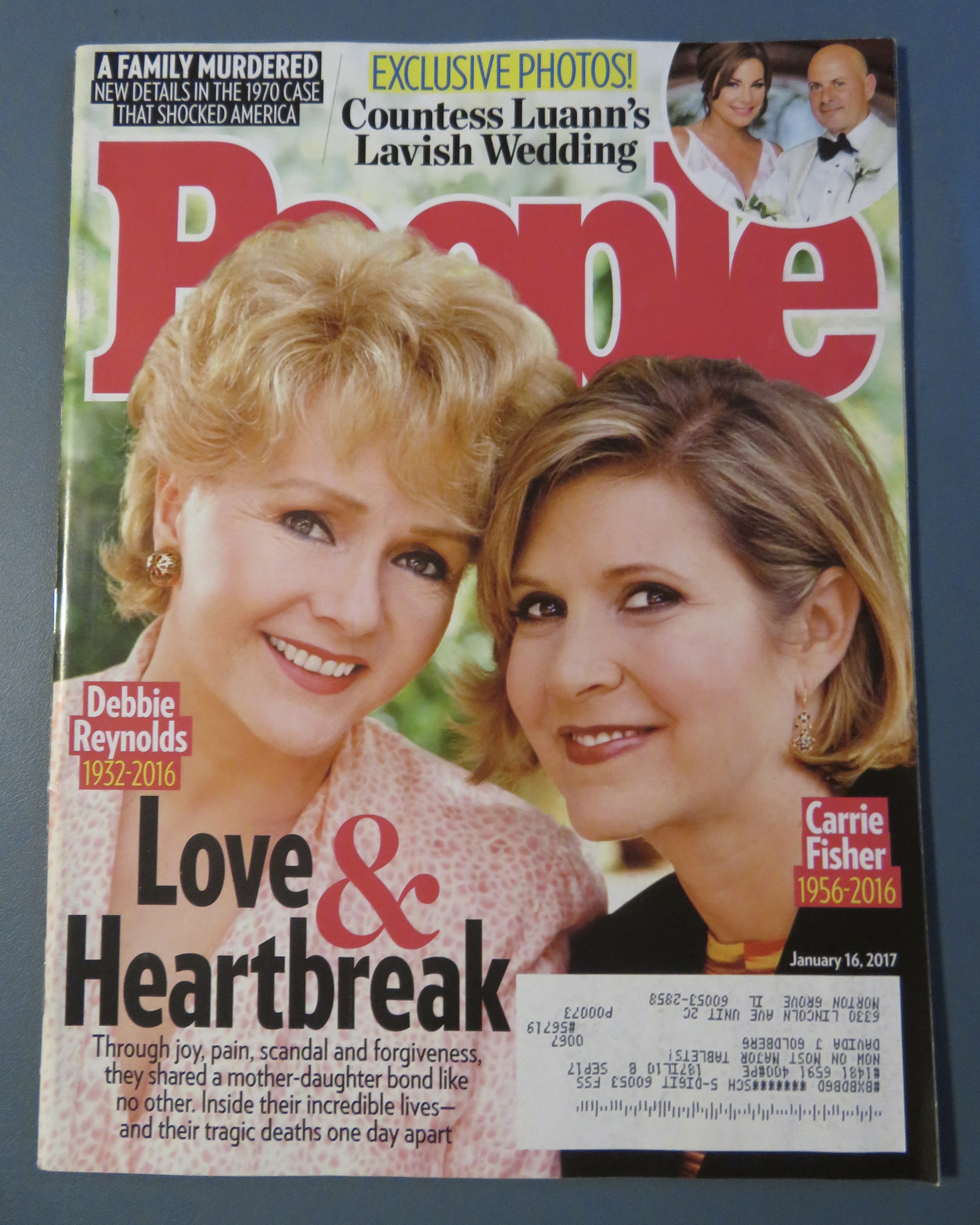 People Magazine January 16, 2017 Debbie & Carrie