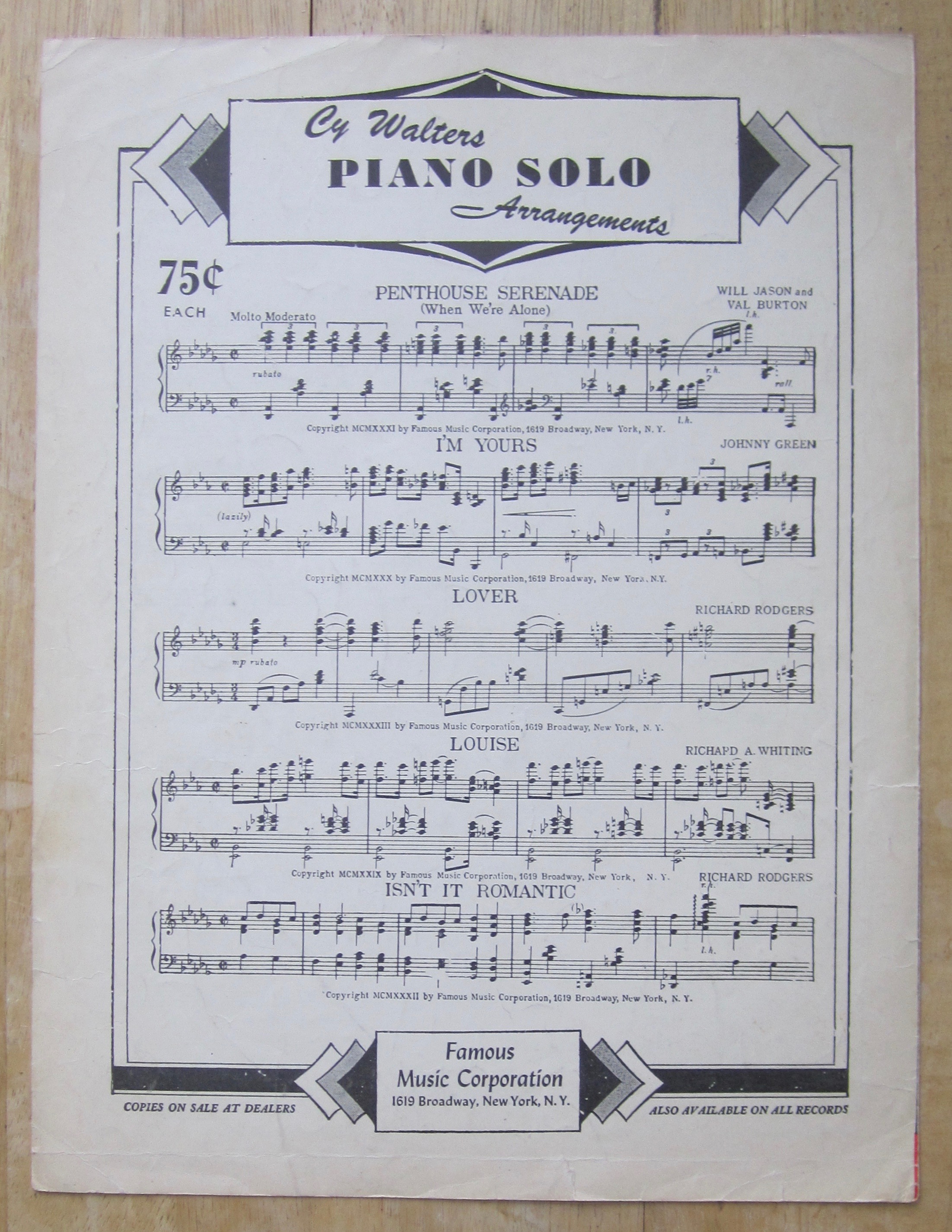 1947 Sheet Music For I Wish I Didn't Love You So
