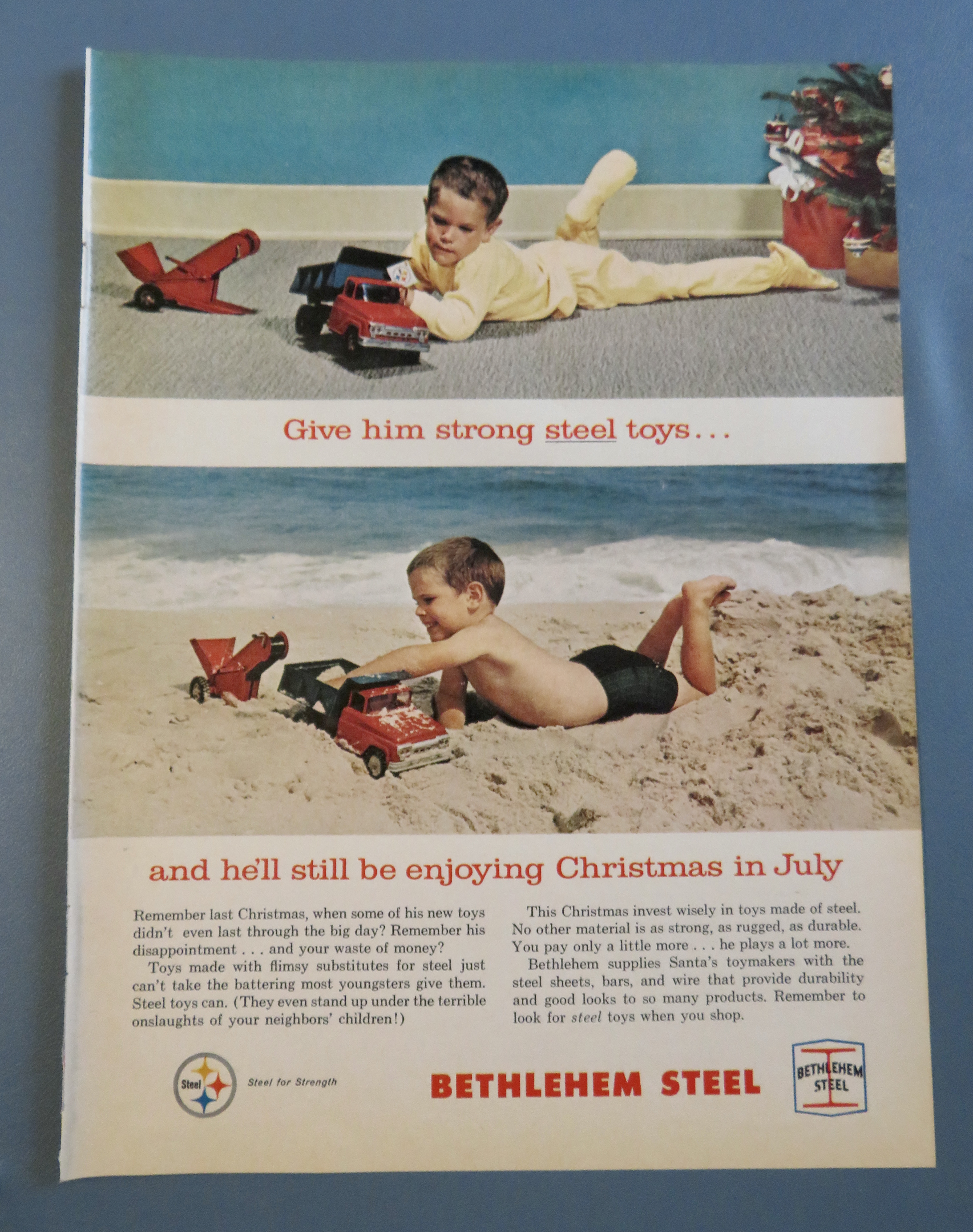 1963 Bethlehem Steel with Little Boy & Steel Truck