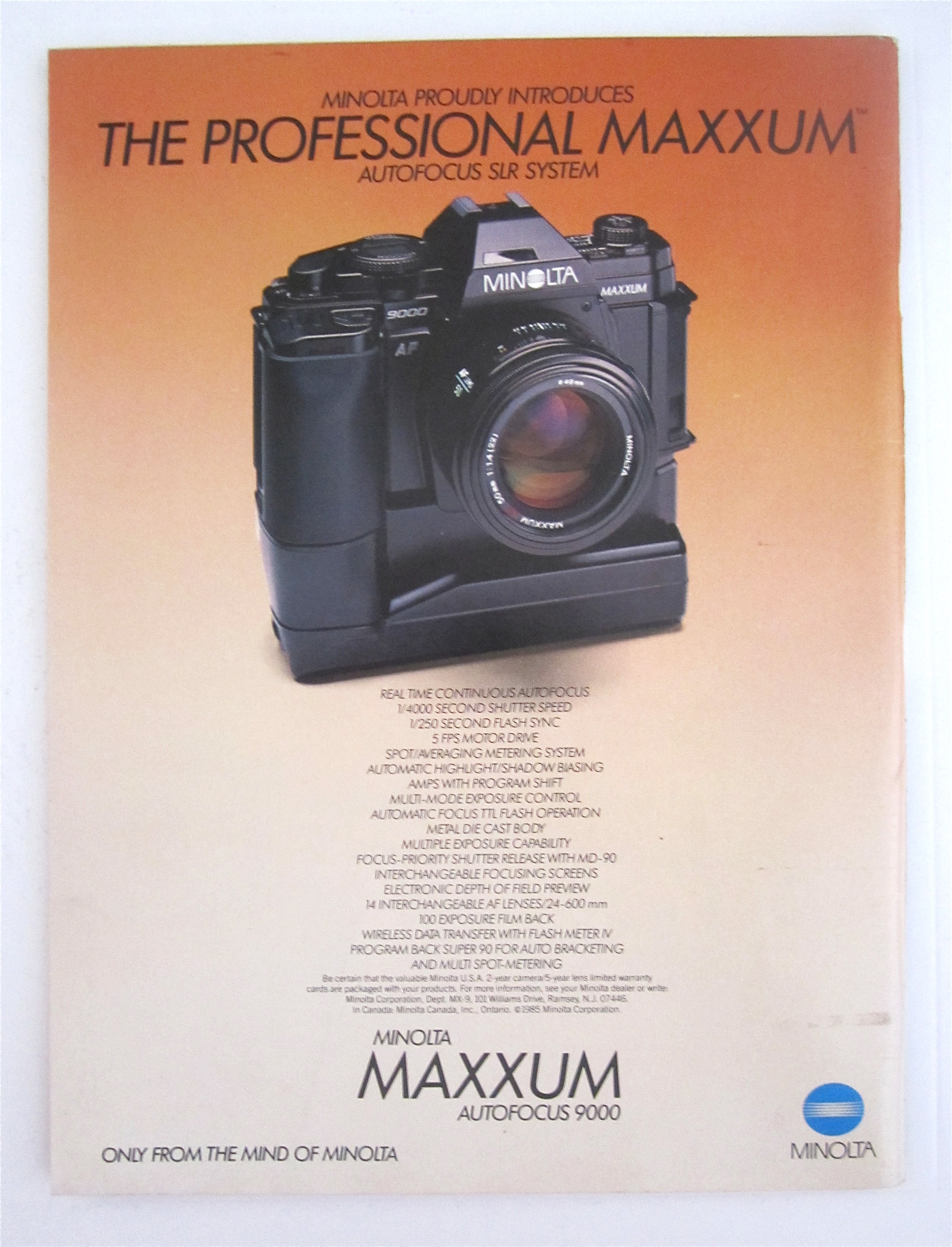 American Photographer Magazine November 1985