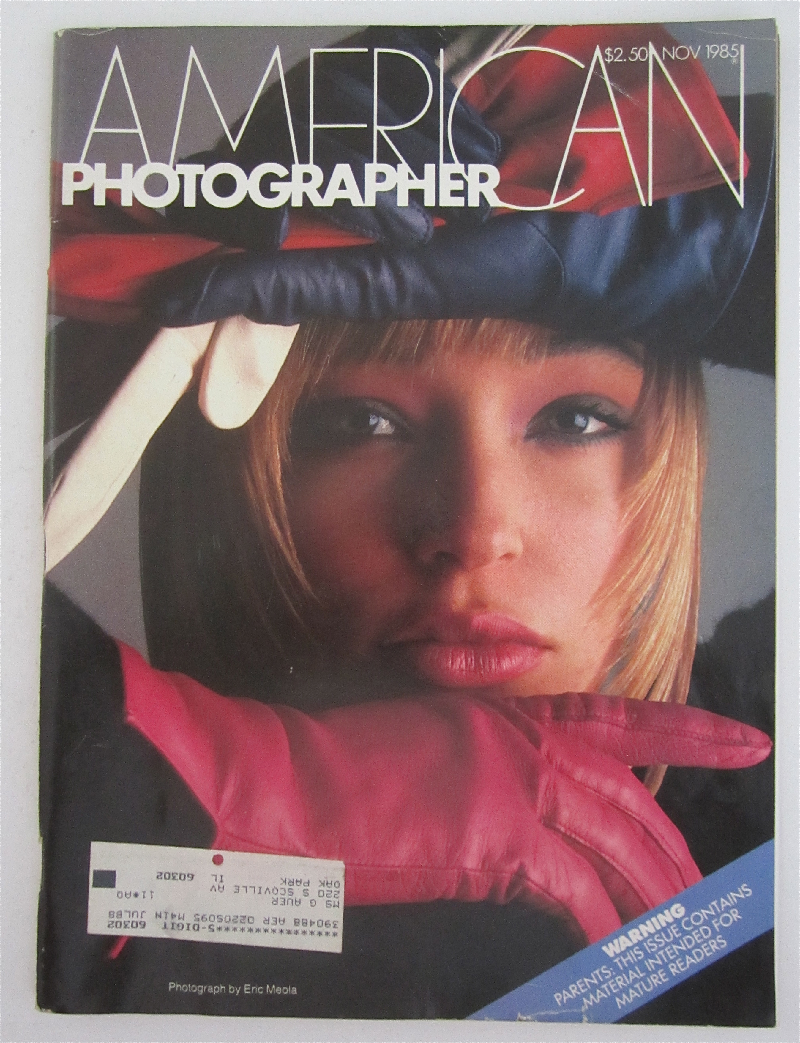 American Photographer Magazine November 1985