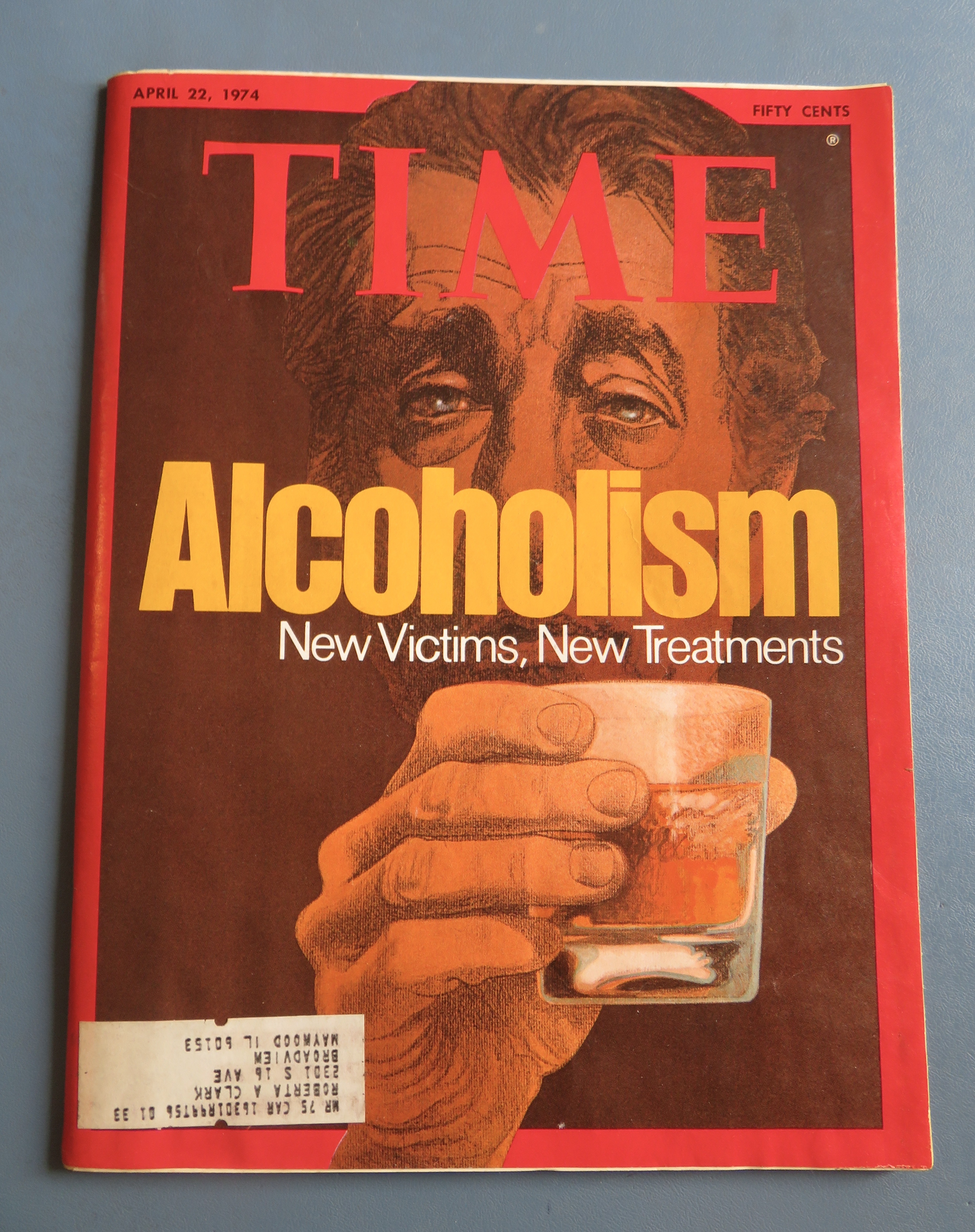 Time Magazine April 22, 1974 Alcoholism