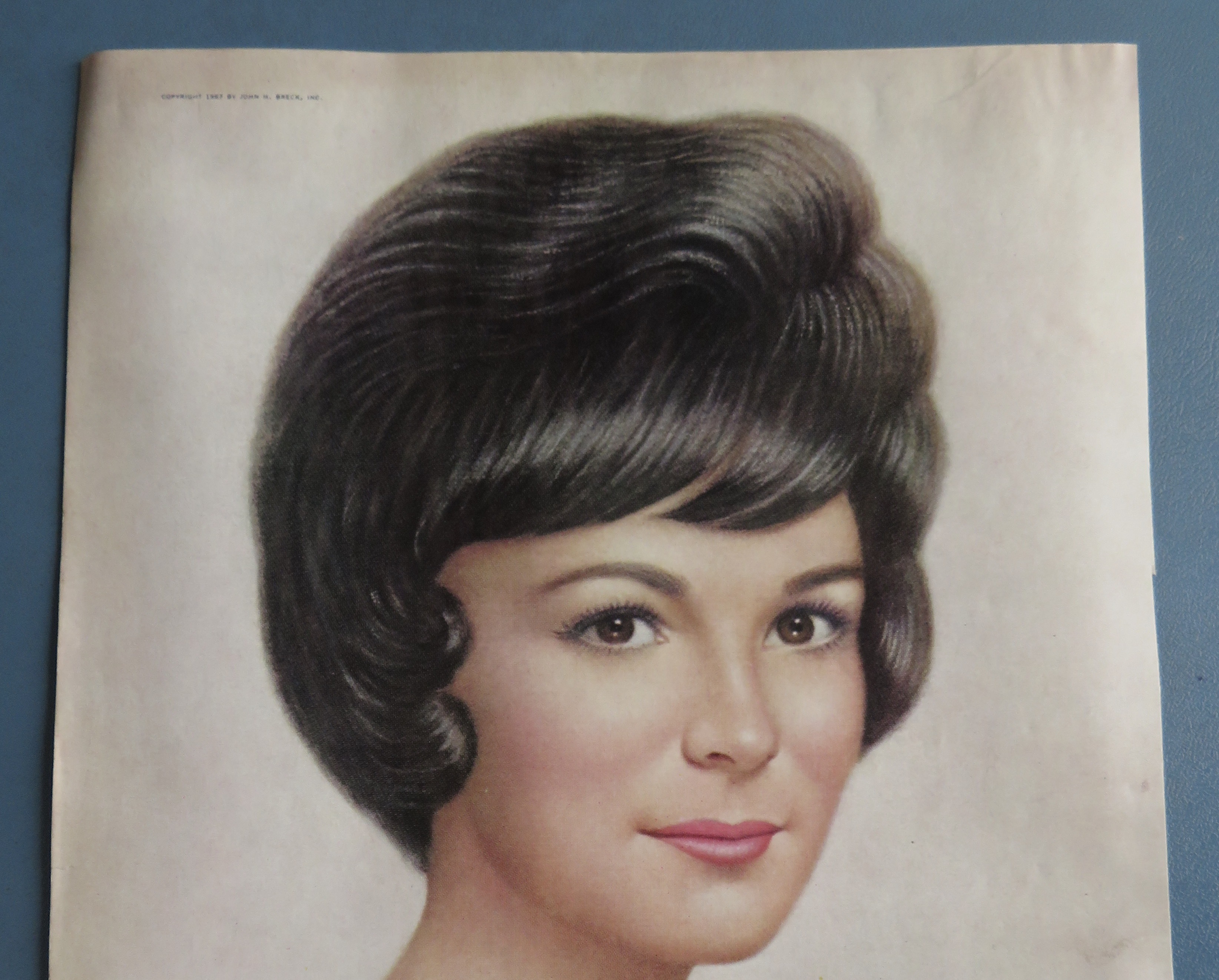 1967 Breck Shampoo with Winner of 1966 Breck Sweepstake