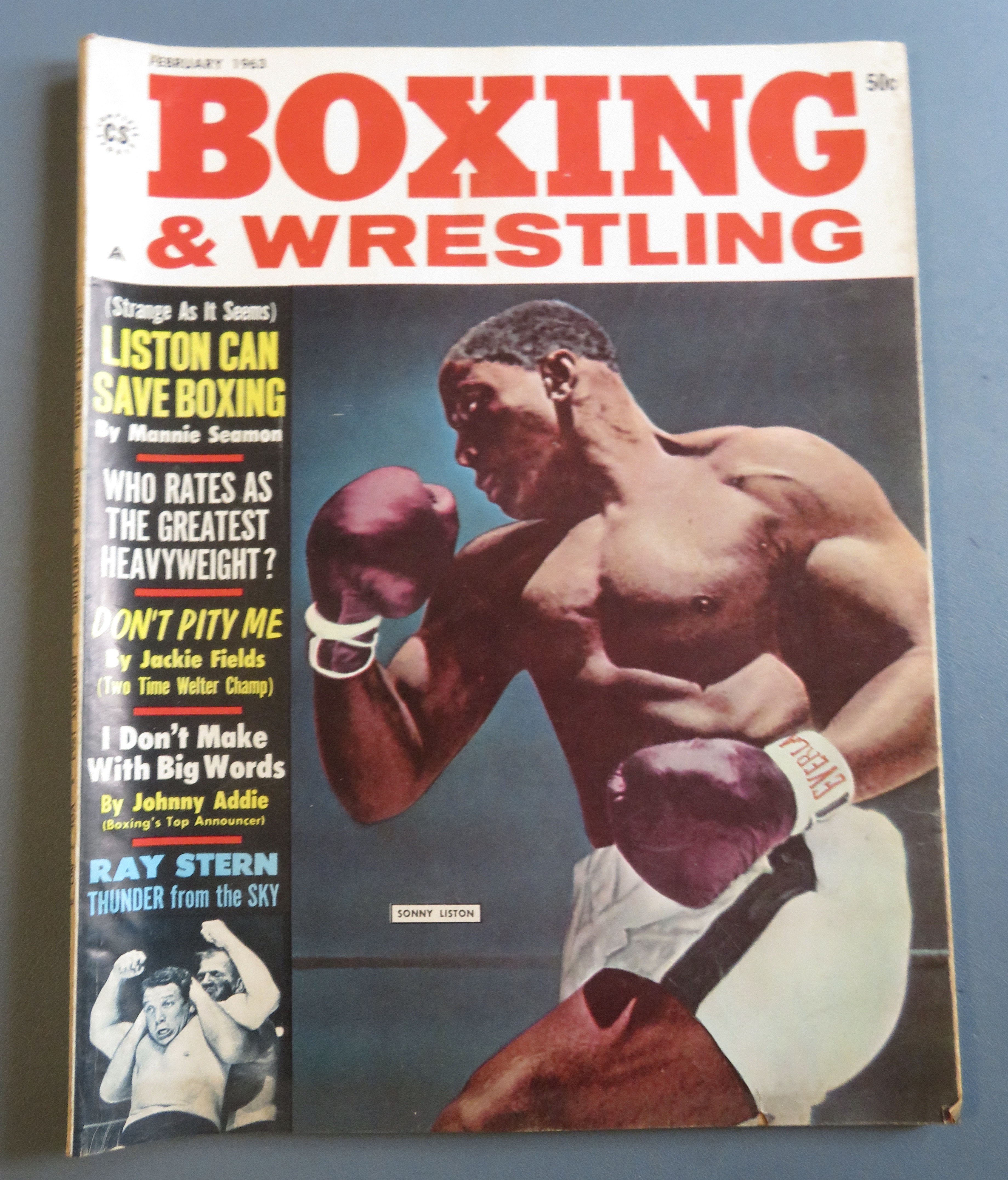 Boxing & Wrestling Magazine February 1963 Liston