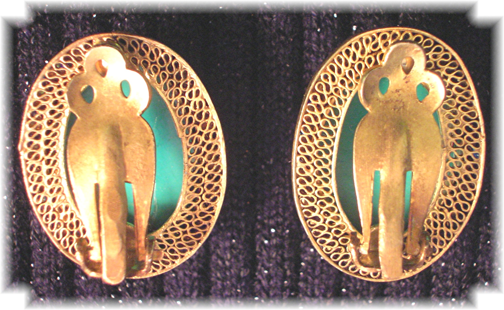 Sterling Silver Turquoise Gold Vermeil Earrings