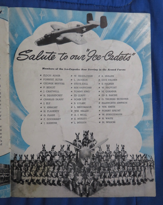 Original 1944 Ice Capades Program With George Petty Cover