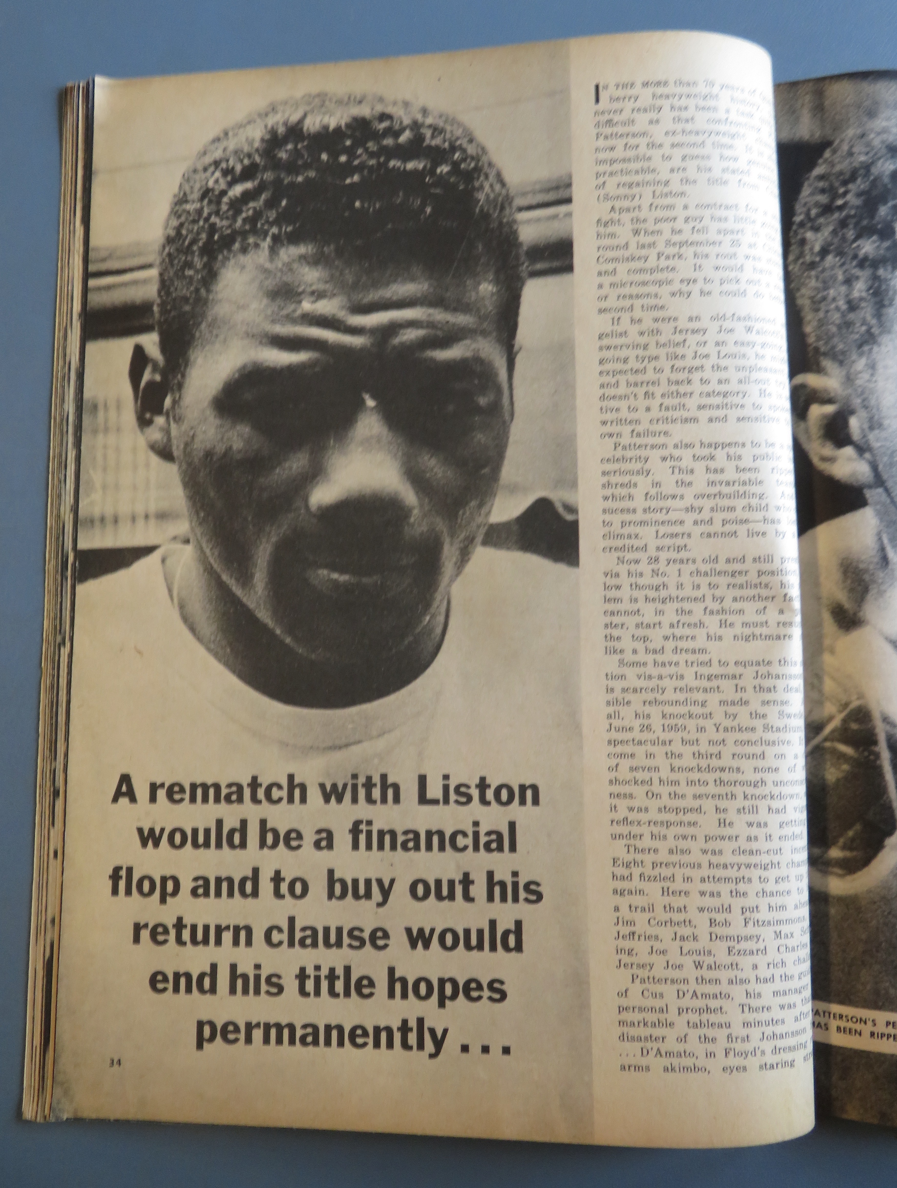 Boxing & Wrestling Magazine March 1963 Floyd Patterson