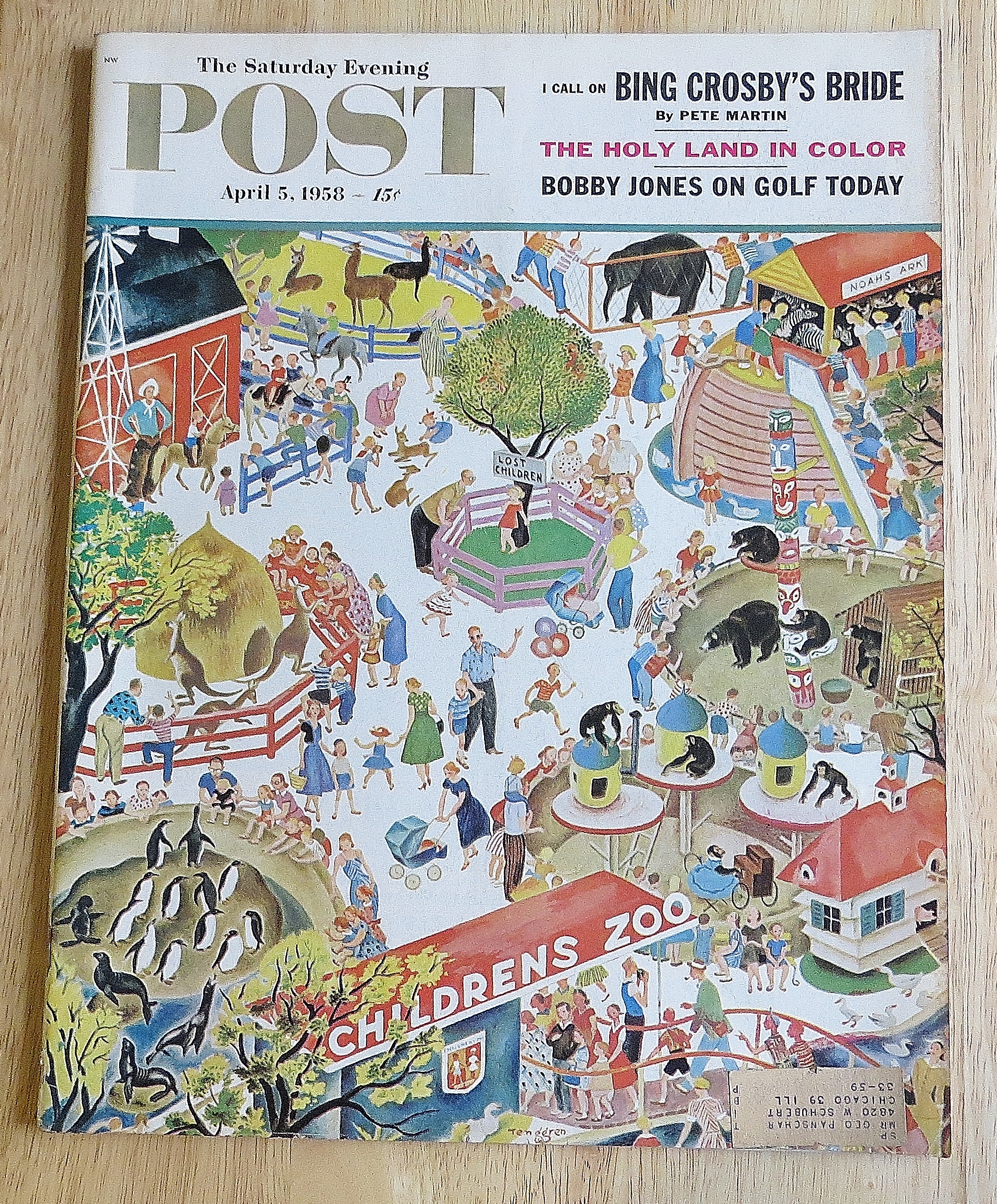 Saturday Evening Post April 5, 1958 Bobby Jones
