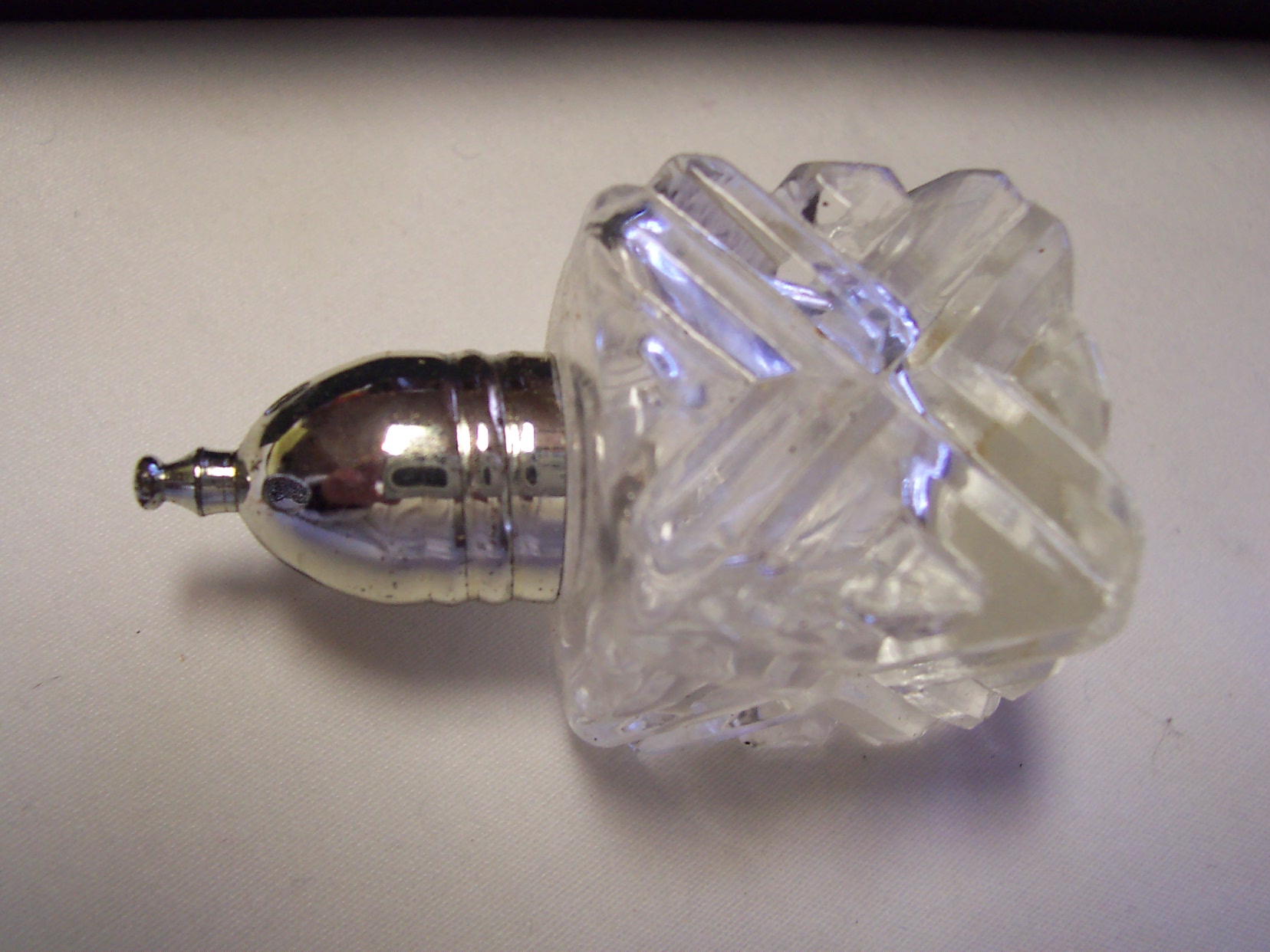 Rogers Silver Plated Crystal Salt pepper set