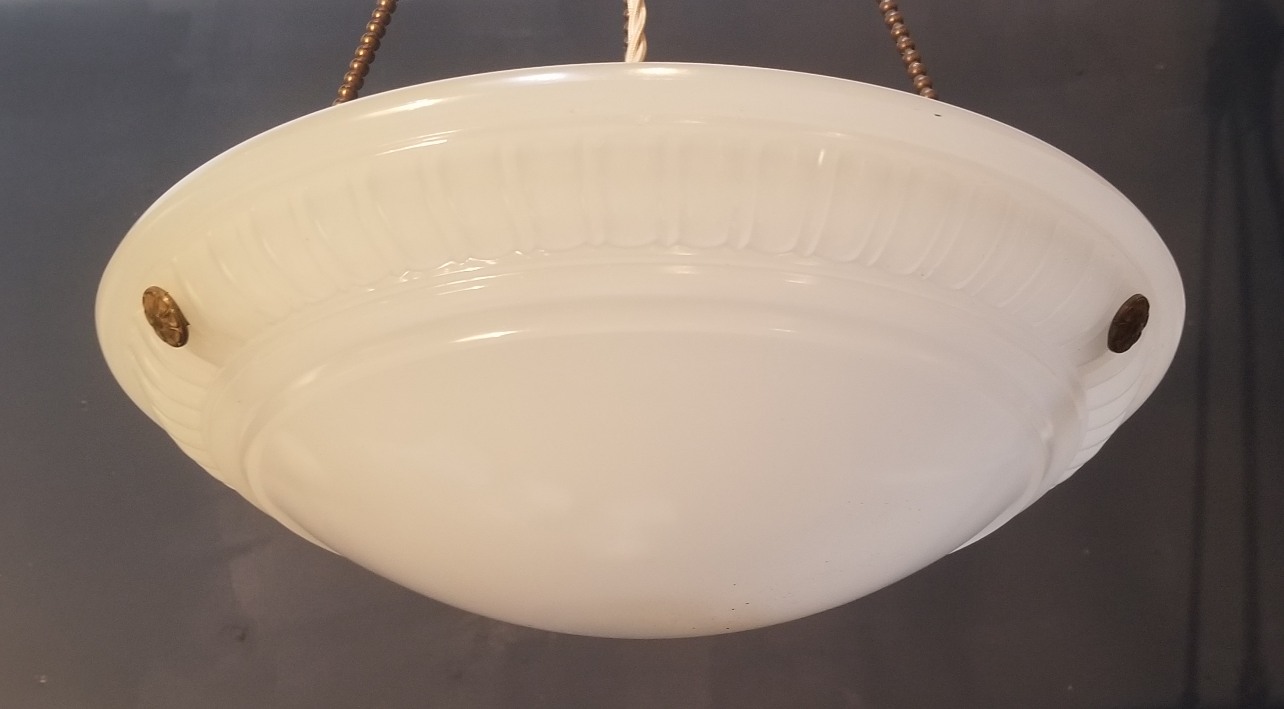 Old hanging bowl light.