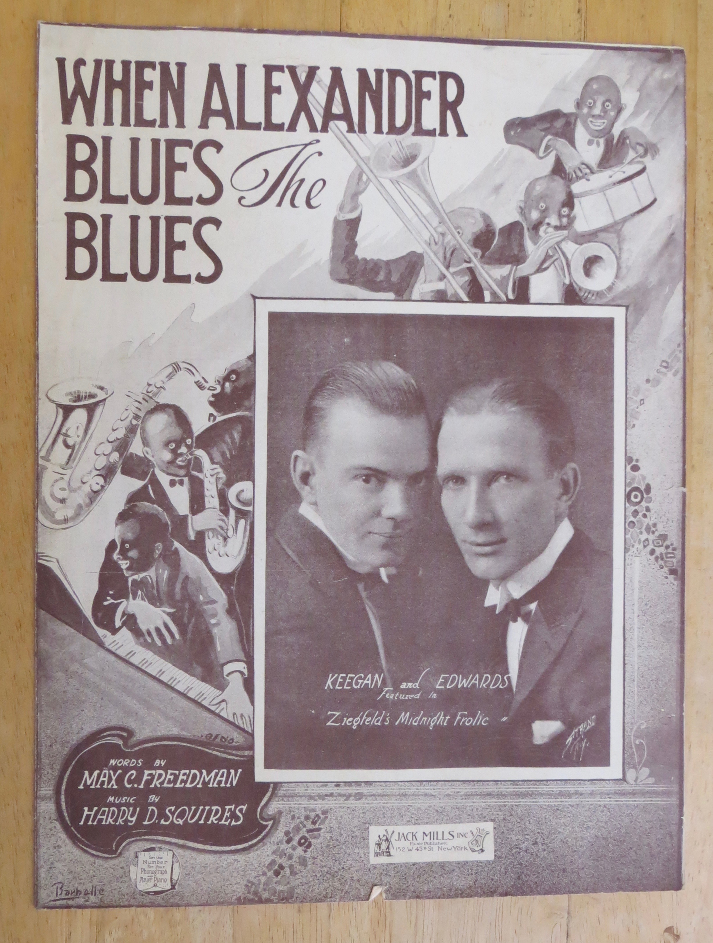 1920 When Alexander Blues The Blues Sheet Music