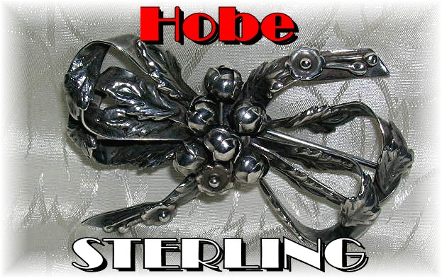 Beautiful HOBE Sterling Silver Bow Brooch