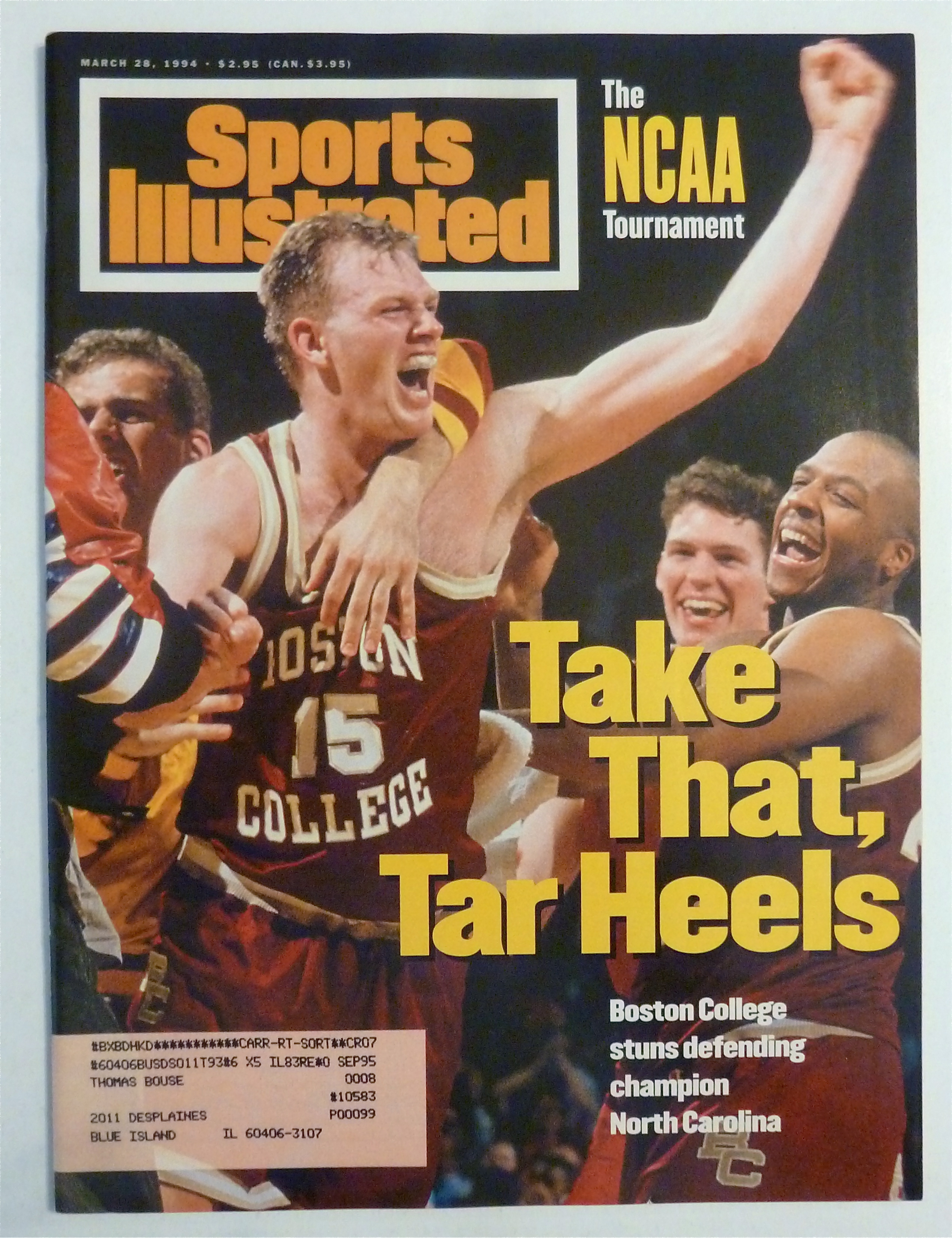 Sports Illustrated Magazine March 28, 1994 Tar Heels
