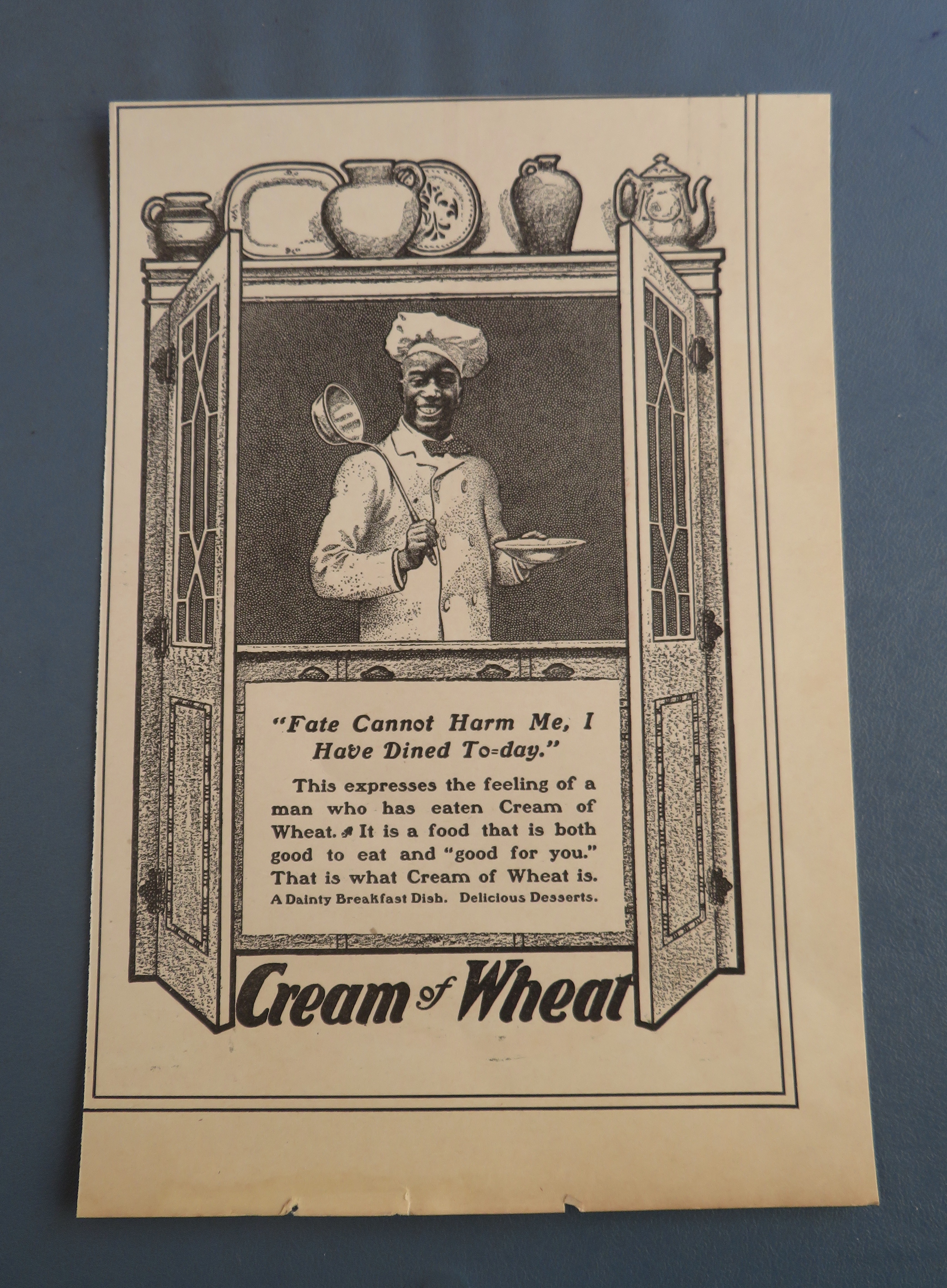 1900 Cream Of Wheat Cereal with Cream of Wheat Man