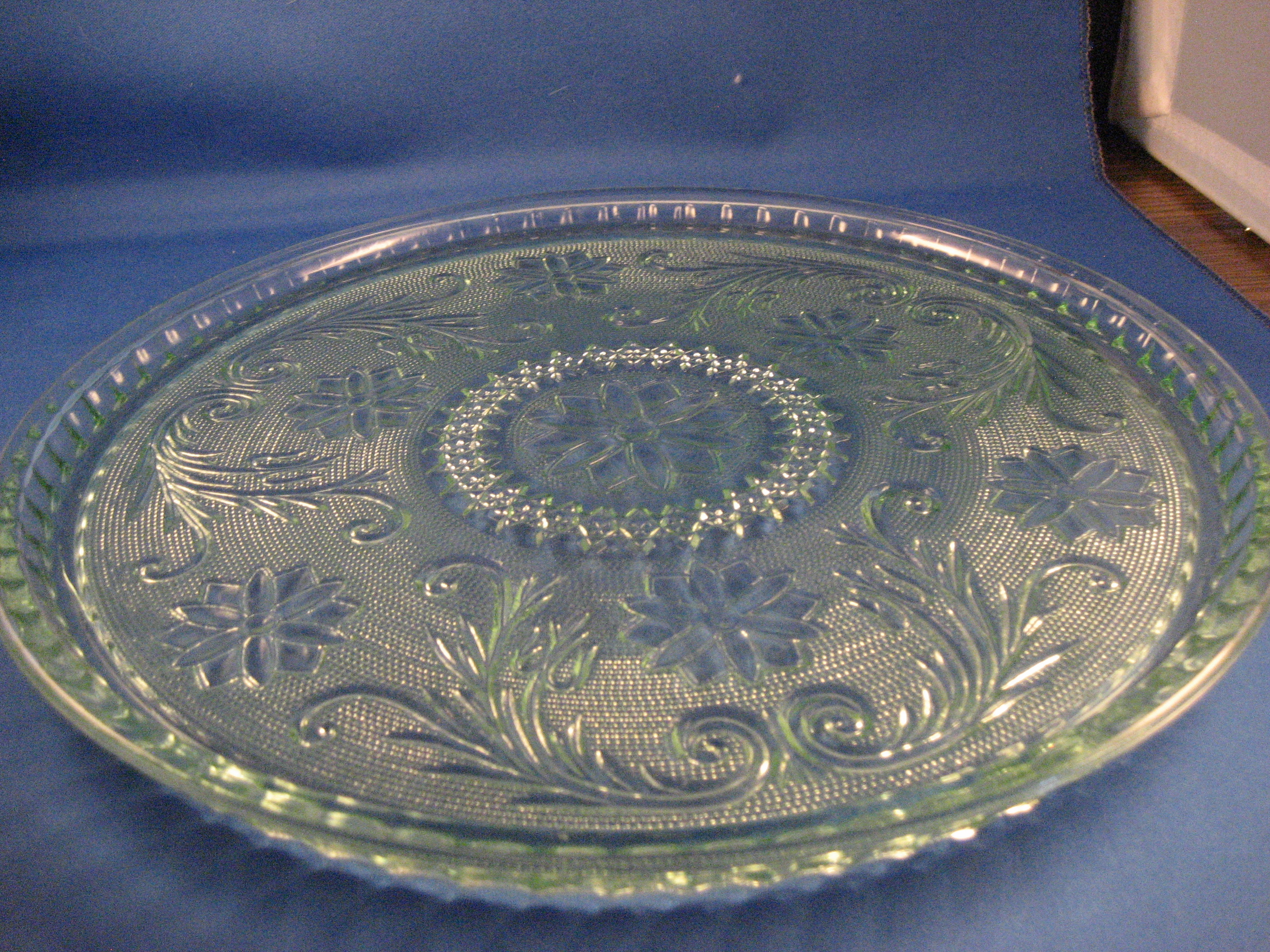 Vintage Tiara Green Tray