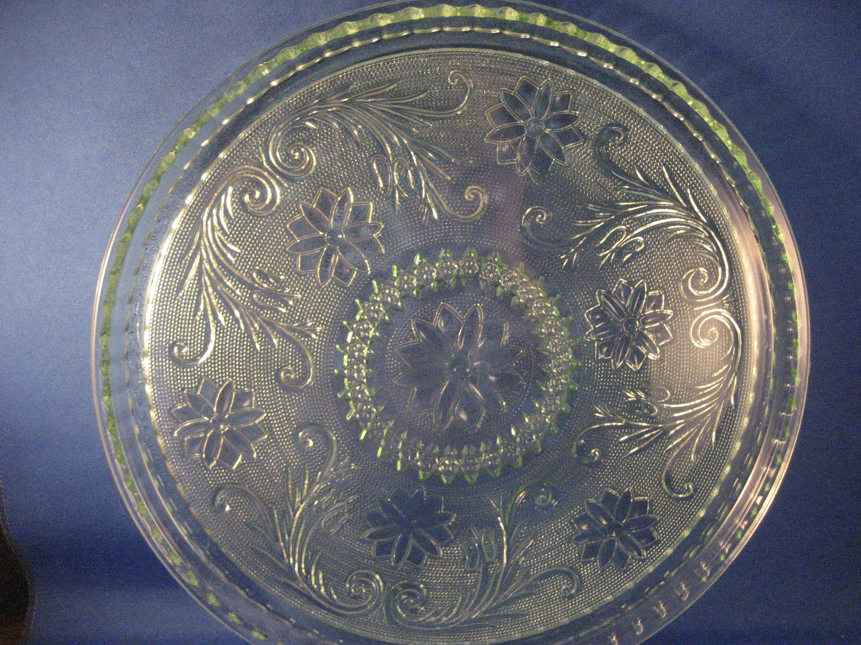 Vintage Tiara Green Tray